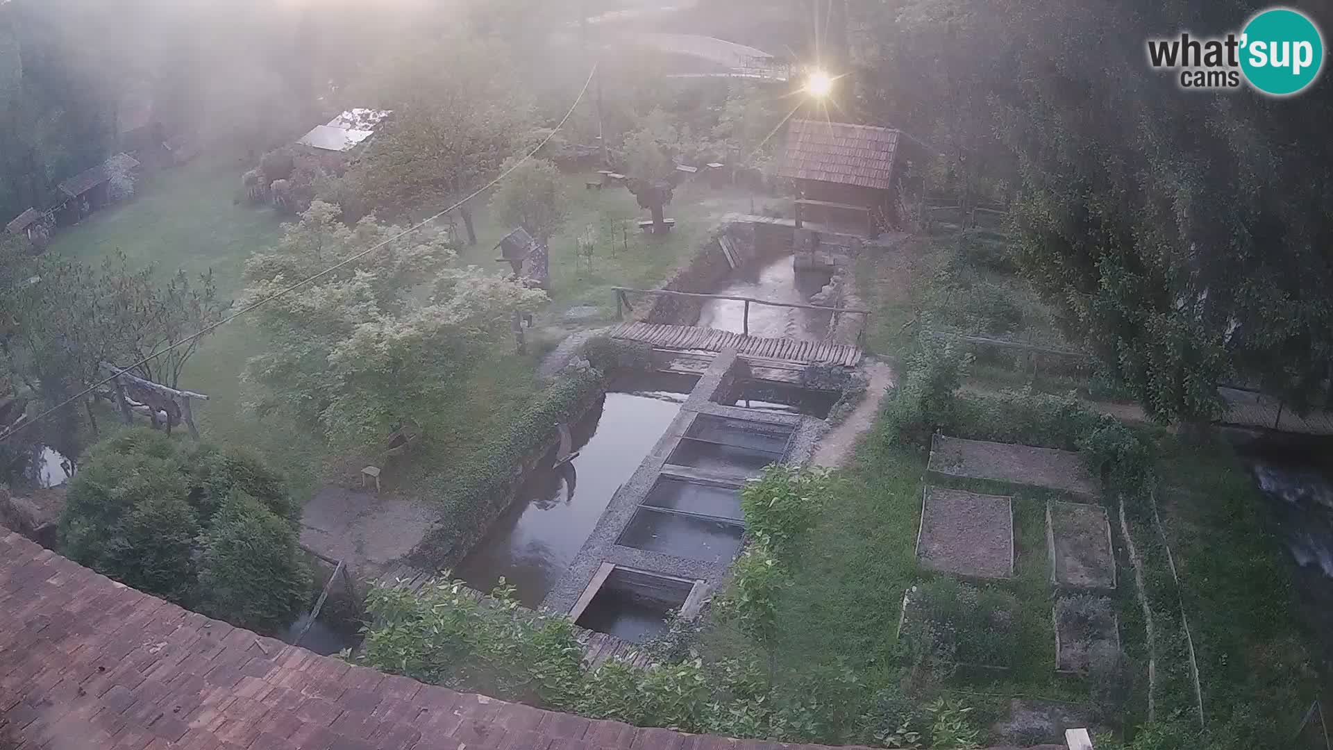 Cámara web en vivo Rastoke – río Slunjčica – Croacia