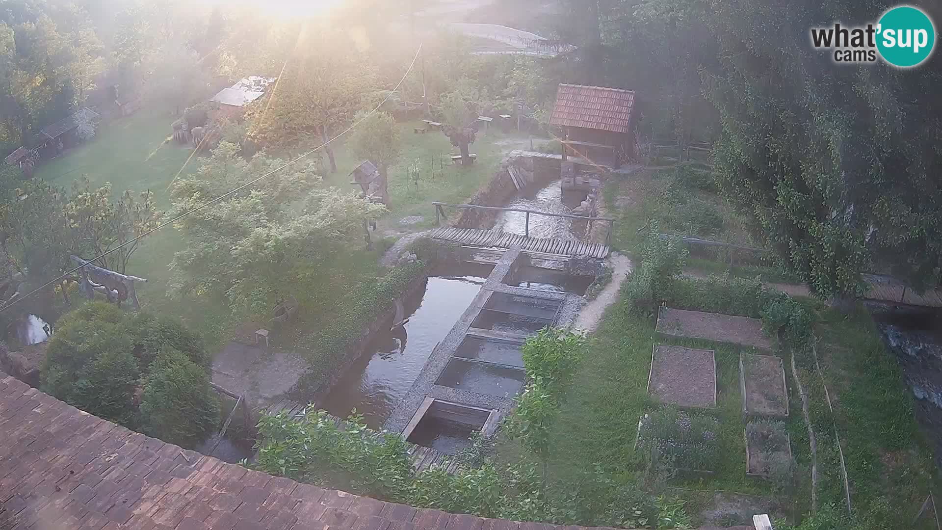 Live webcam Rastoke – river Slunjčica – Croatia