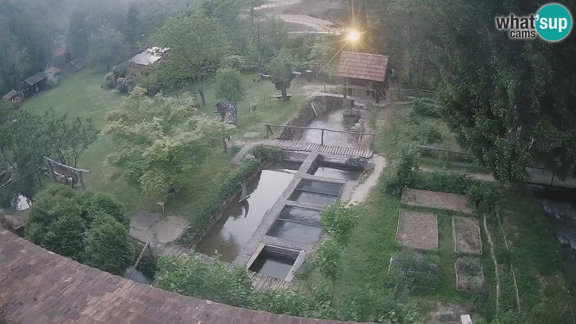 Live webcam Rastoke – river Slunjčica – Croatia