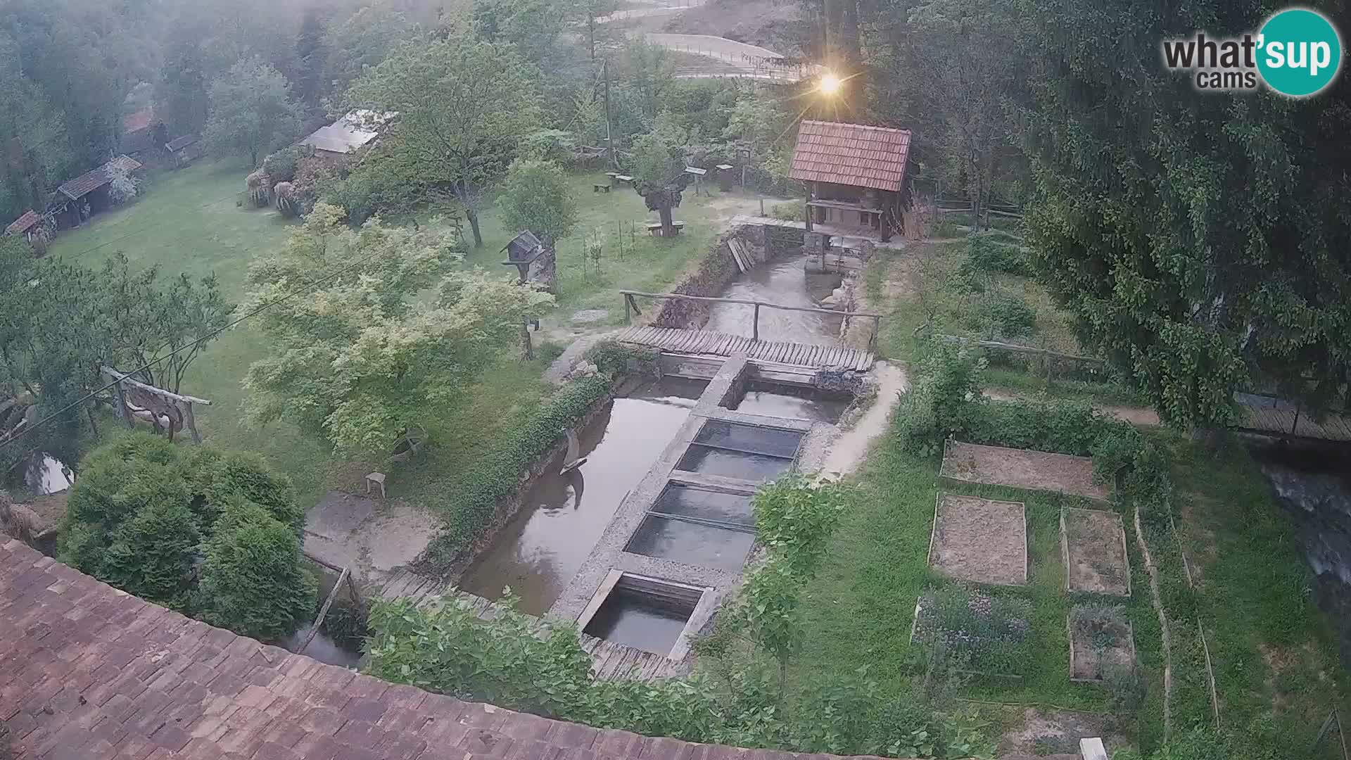Live webcam Rastoke – river Slunjčica – Croatia