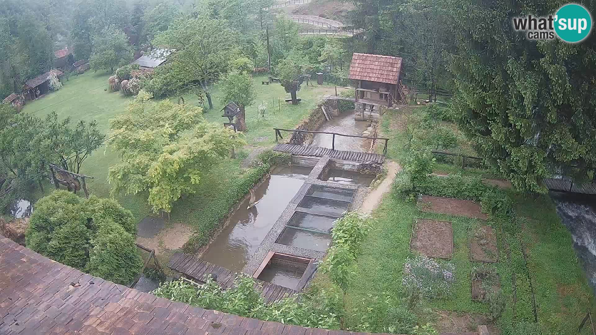 Live webcam Rastoke – river Slunjčica – Croatia