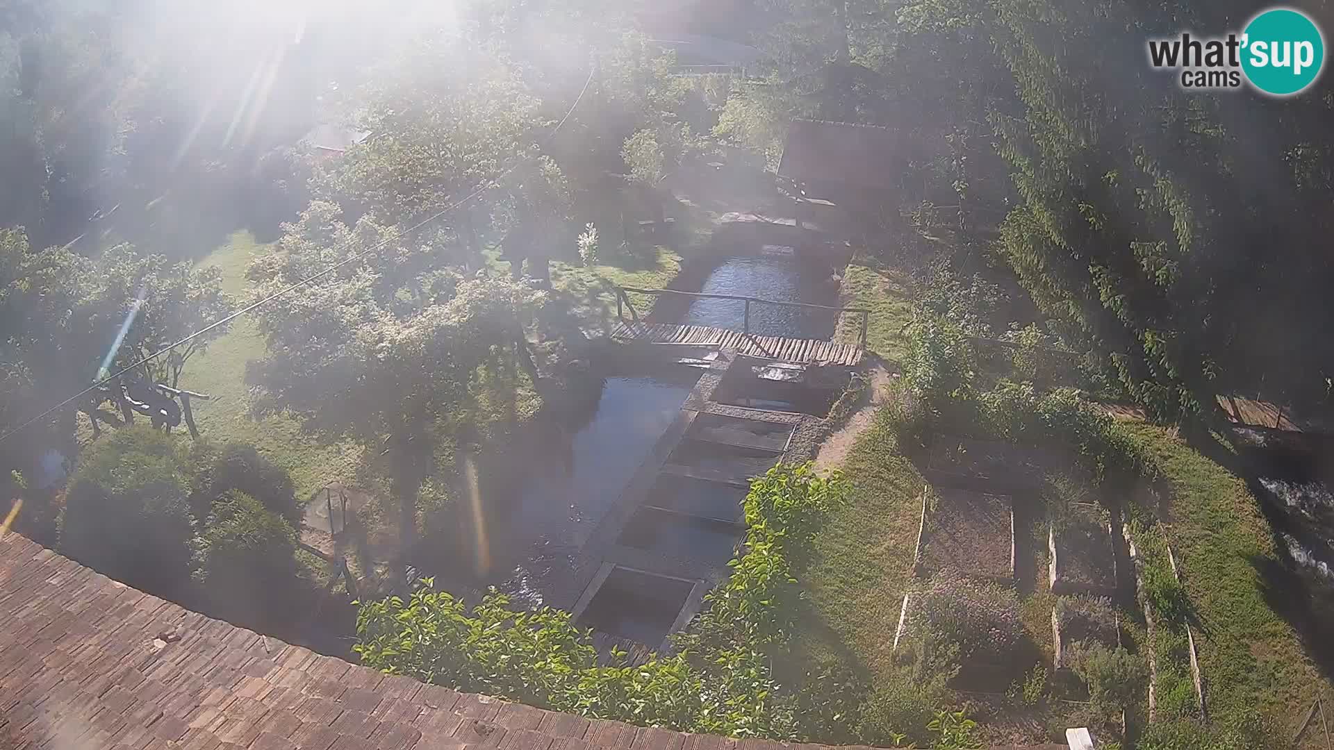 Live webcam Rastoke – river Slunjčica – Croatia
