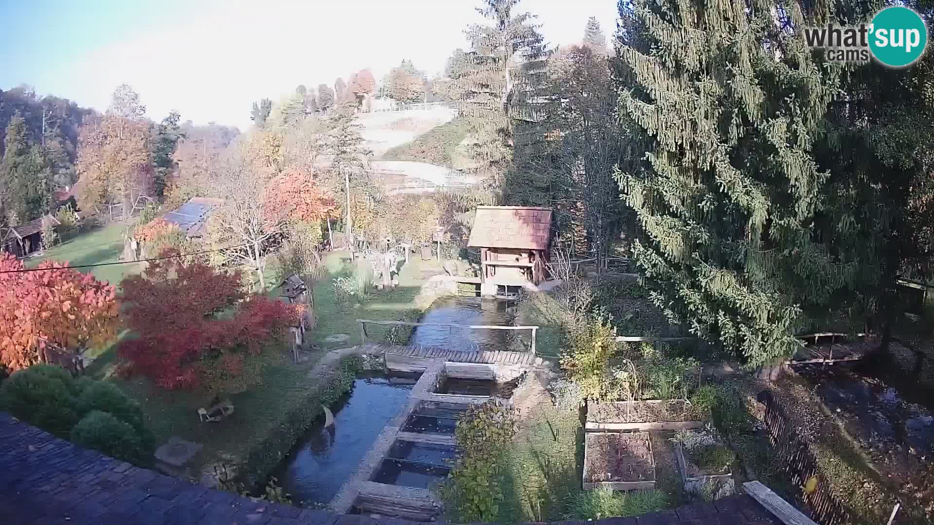 Live webcam Rastoke – river Slunjčica – Croatia