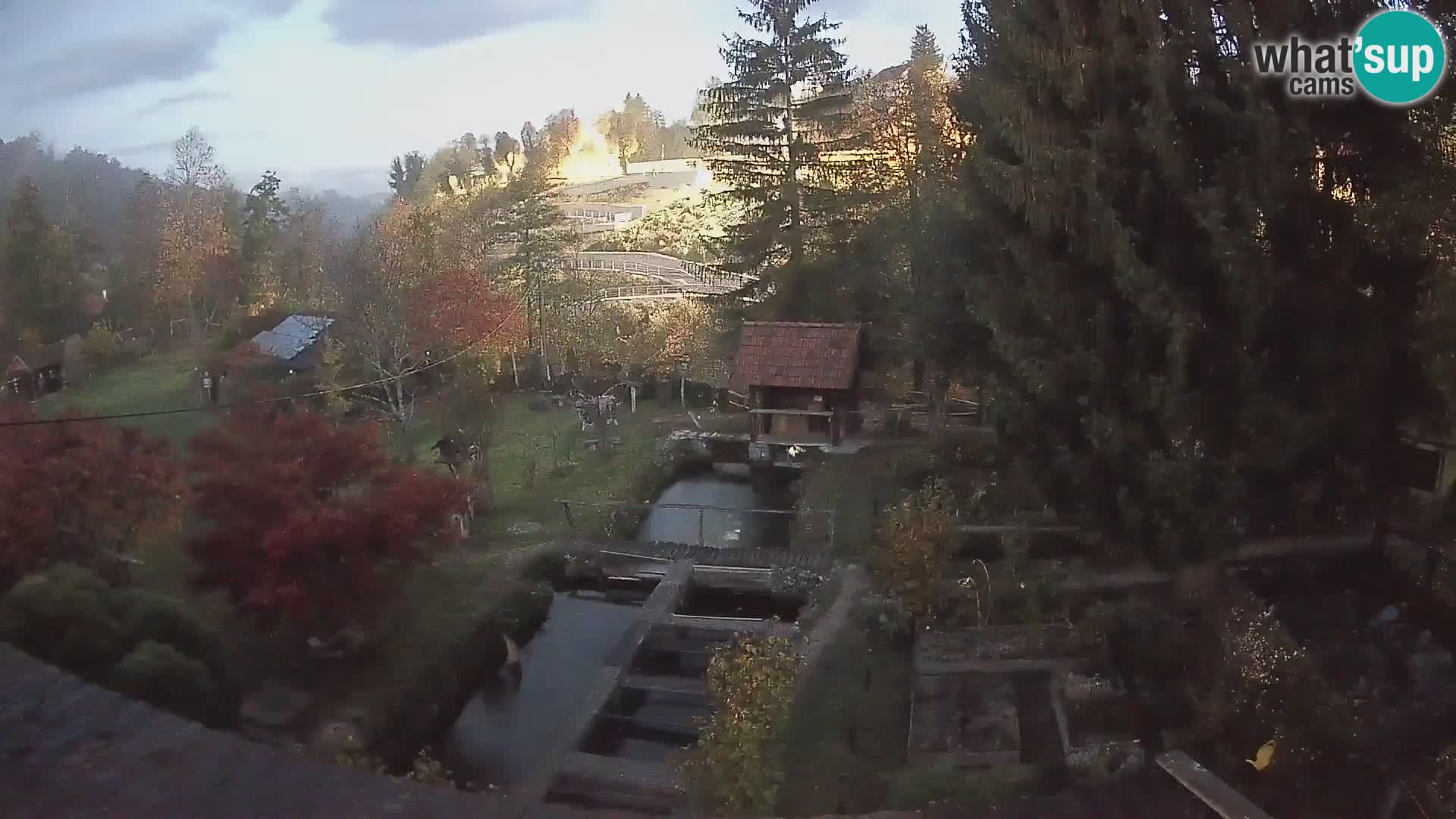 Live webcam Rastoke – river Slunjčica – Croatia