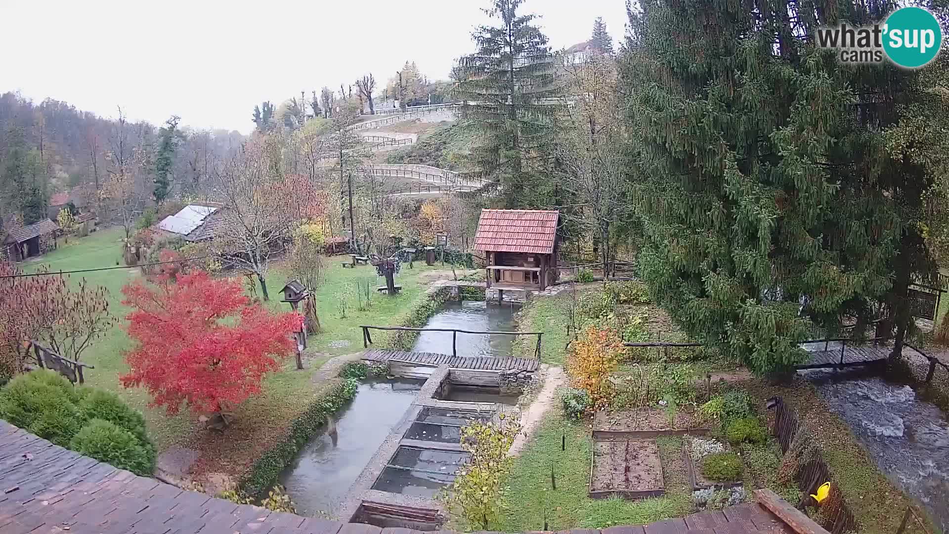 Live webcam Rastoke – river Slunjčica – Croatia