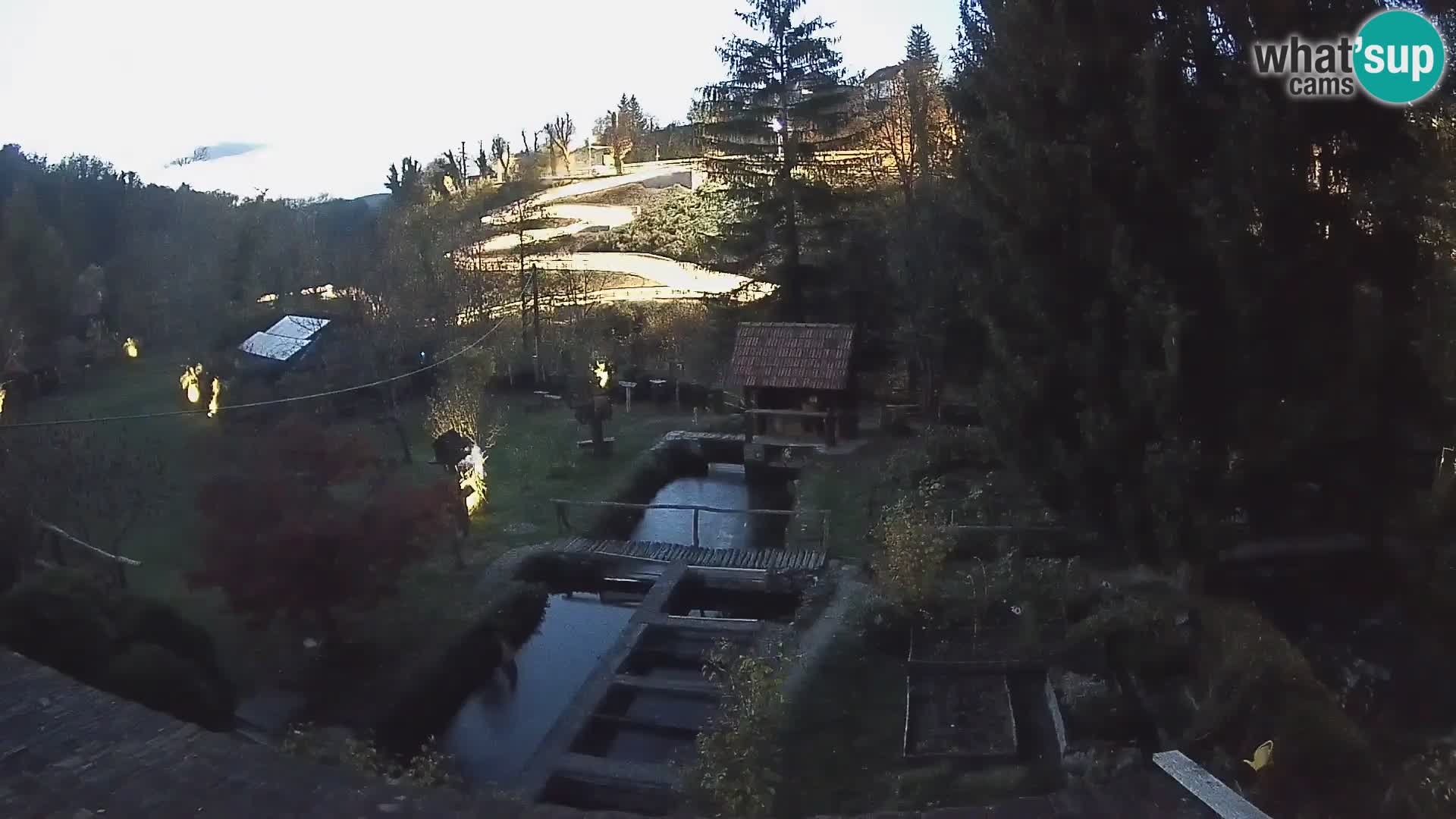 Cámara web en vivo Rastoke – río Slunjčica – Croacia