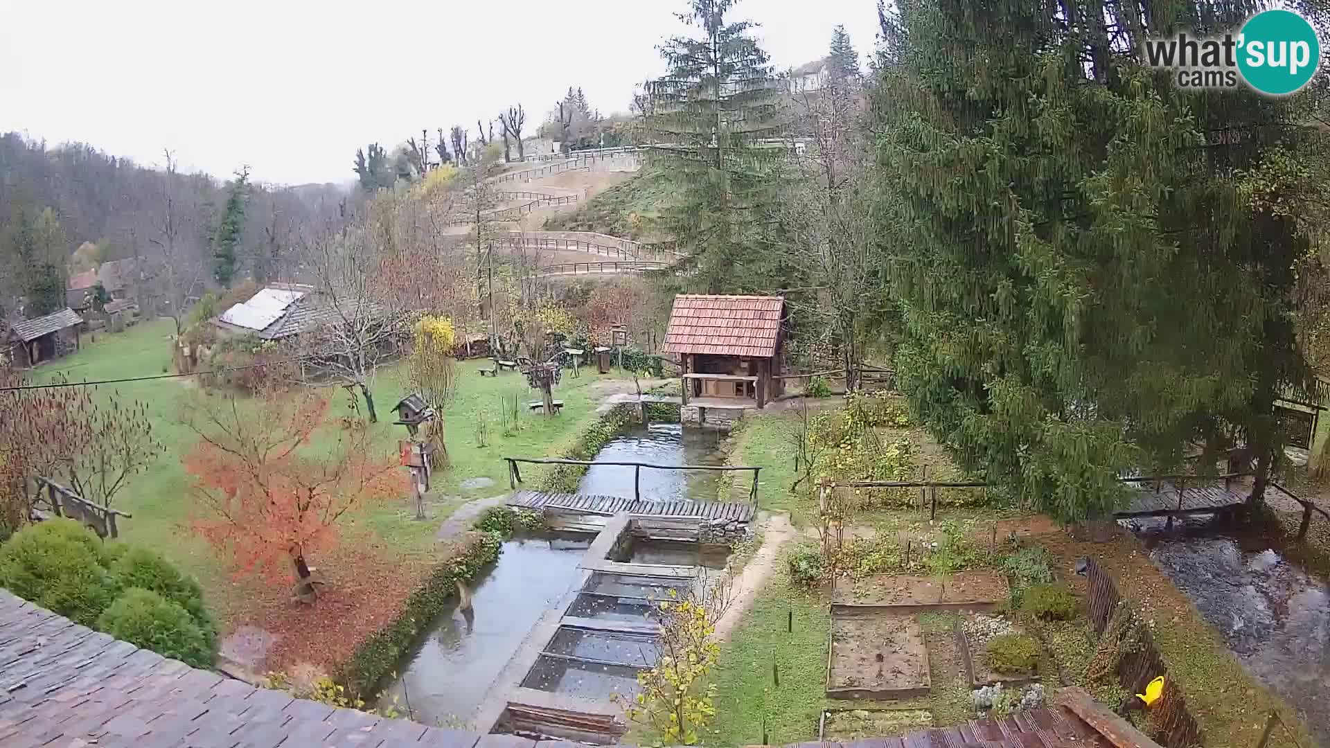 Live webcam Rastoke – river Slunjčica – Croatia