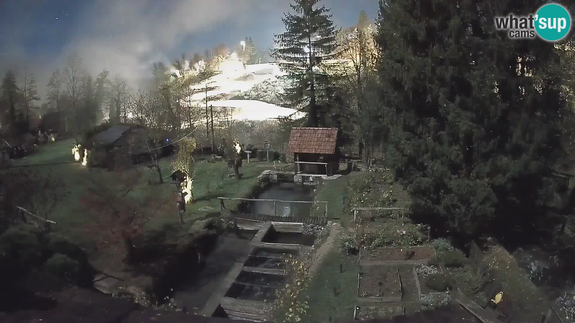 Spletna kamera v živo Rastoke – reka Slunjčica – Hrvaška