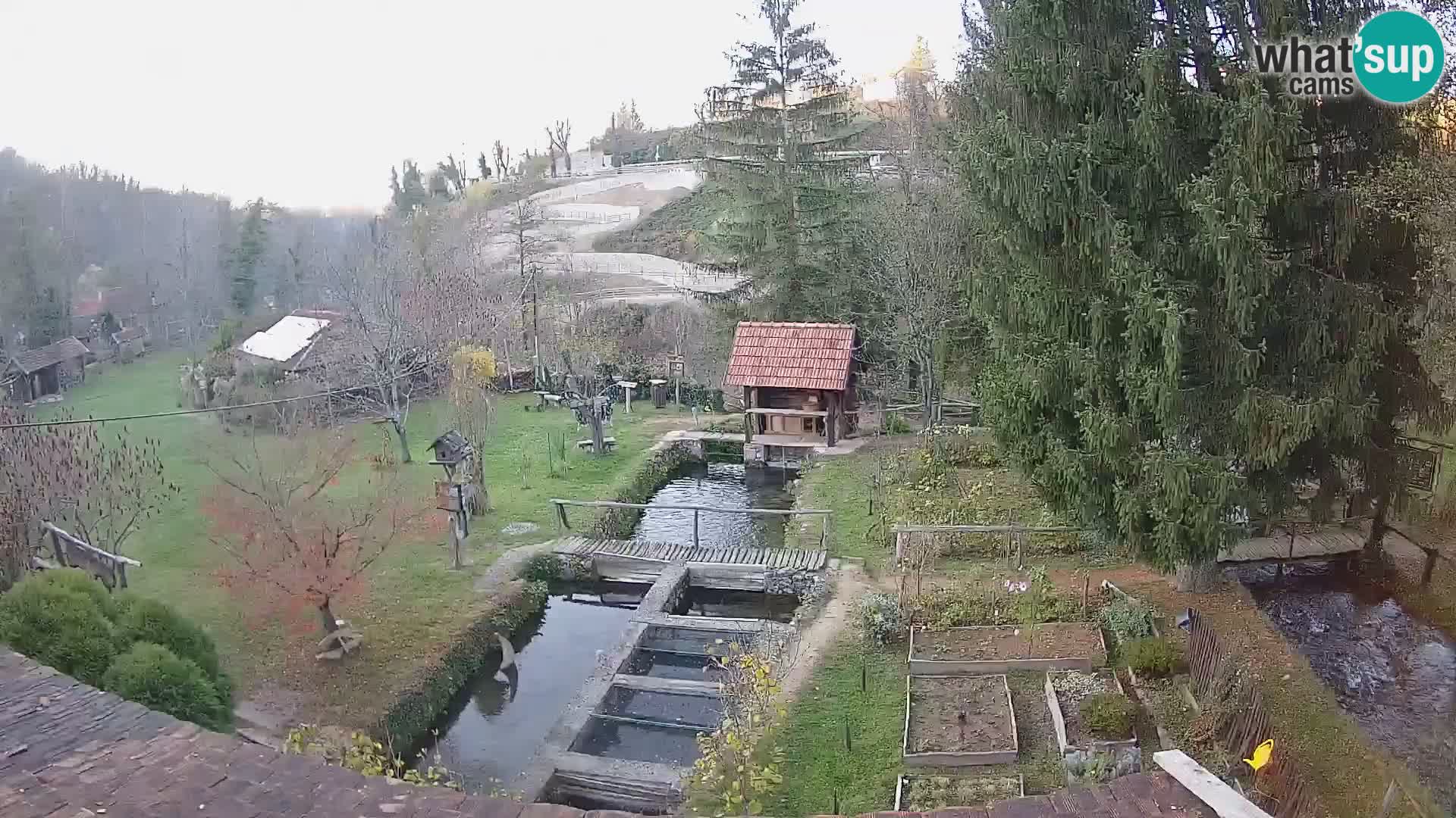 Web kamera uživo Rastoke – rijeka Slunjčica – Hrvatska