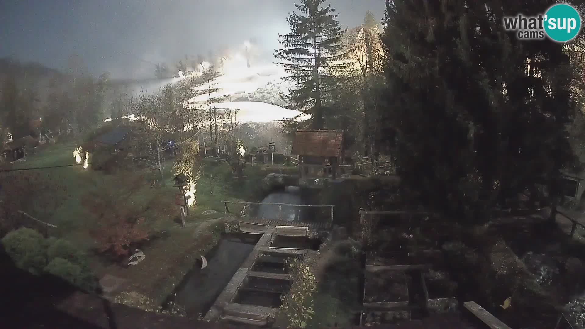 Live webcam Rastoke – river Slunjčica – Croatia