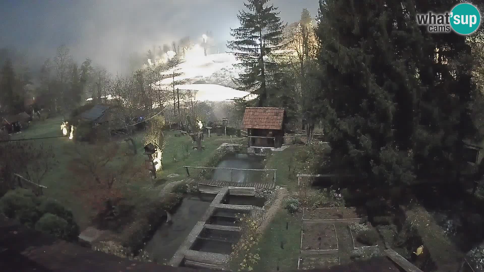 Web kamera uživo Rastoke – rijeka Slunjčica – Hrvatska