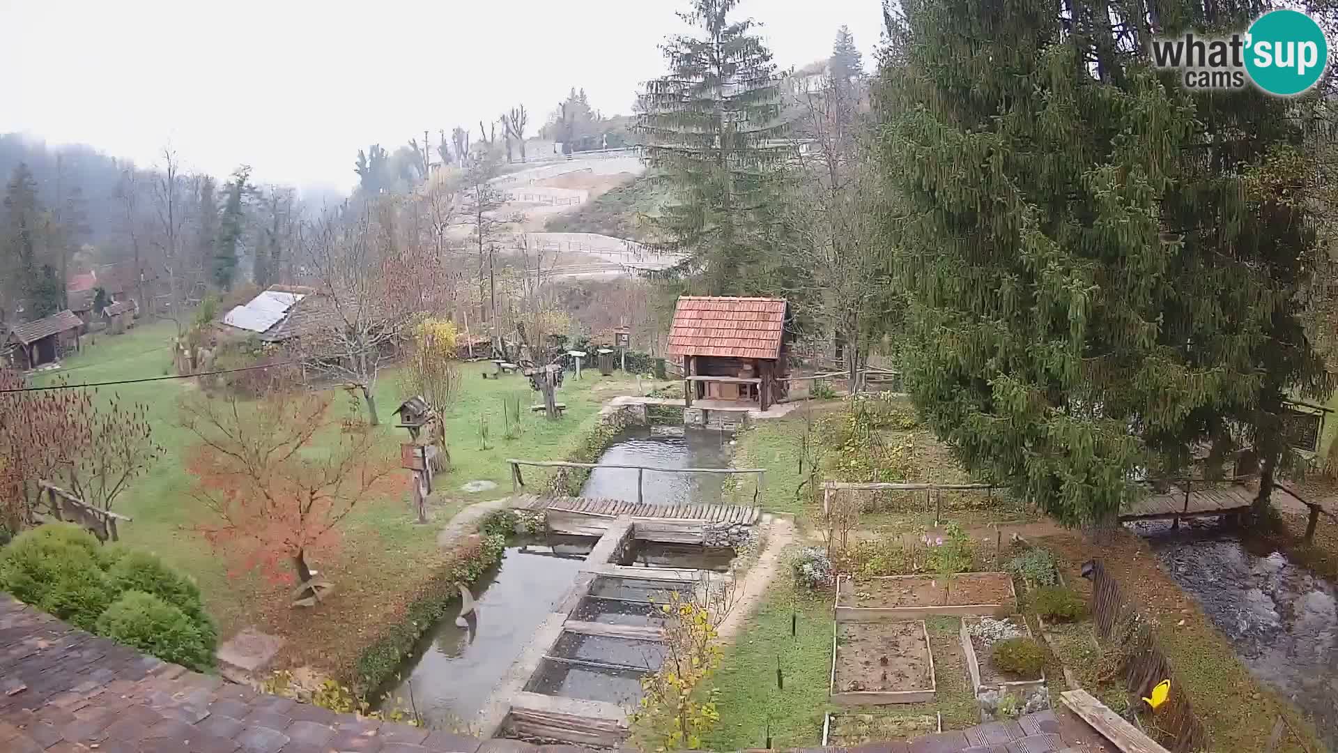 Web kamera uživo Rastoke – rijeka Slunjčica – Hrvatska