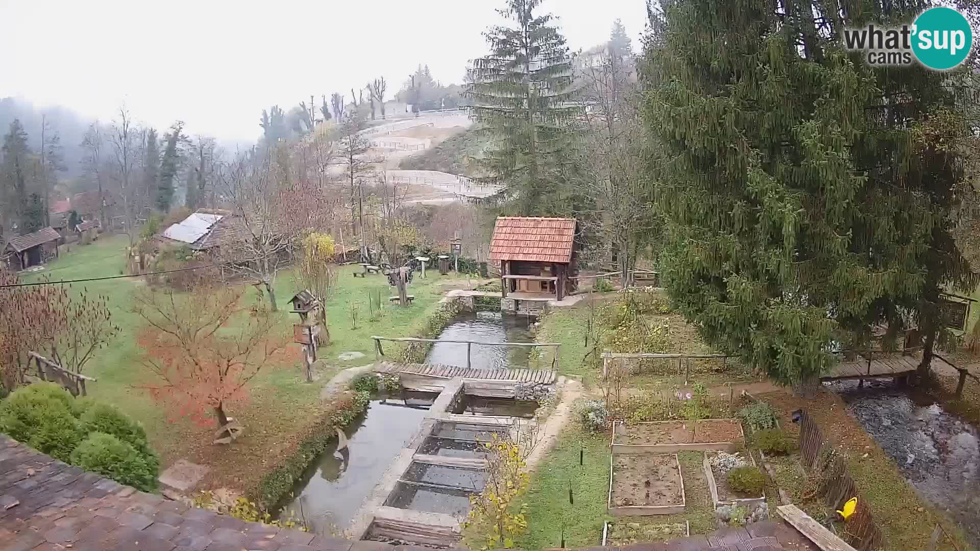 Live webcam Rastoke – river Slunjčica – Croatia
