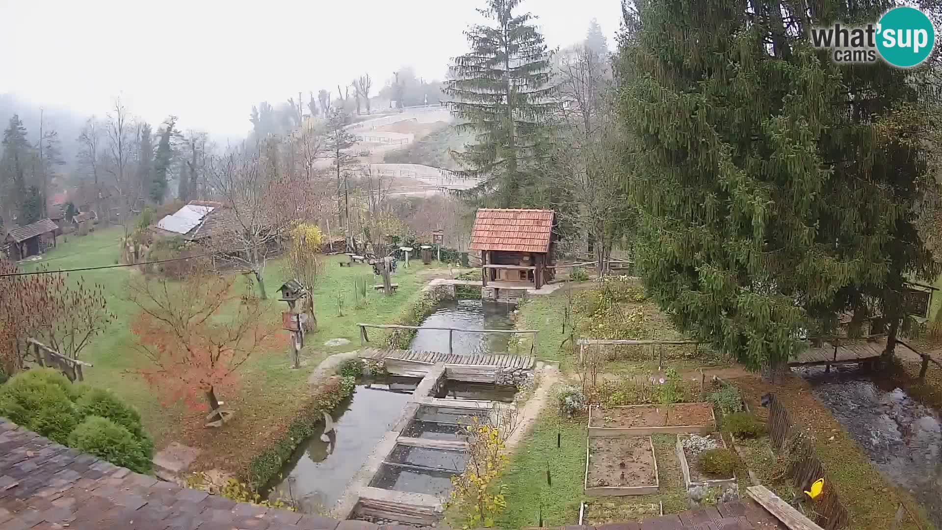 Live webcam Rastoke – river Slunjčica – Croatia