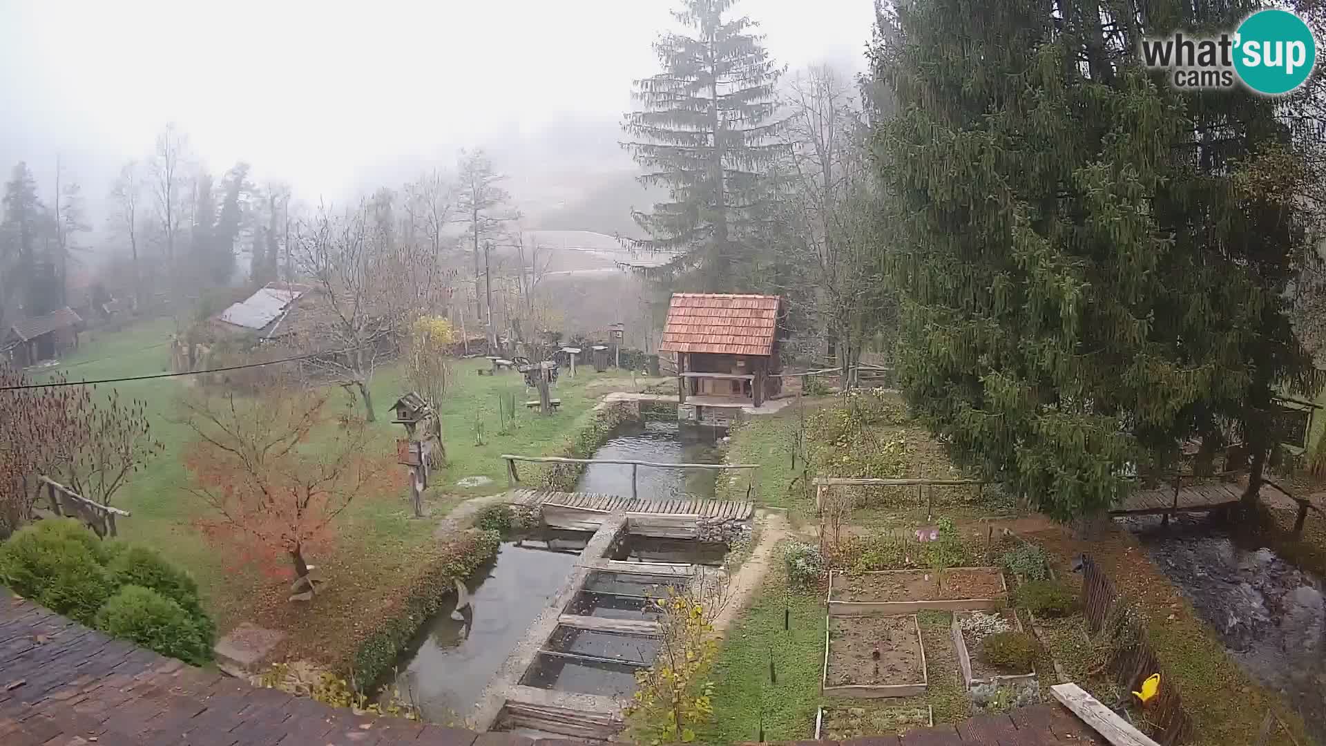 Cámara web en vivo Rastoke – río Slunjčica – Croacia