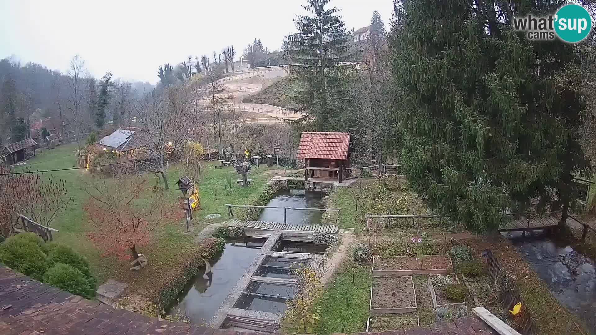 Live webcam Rastoke – river Slunjčica – Croatia
