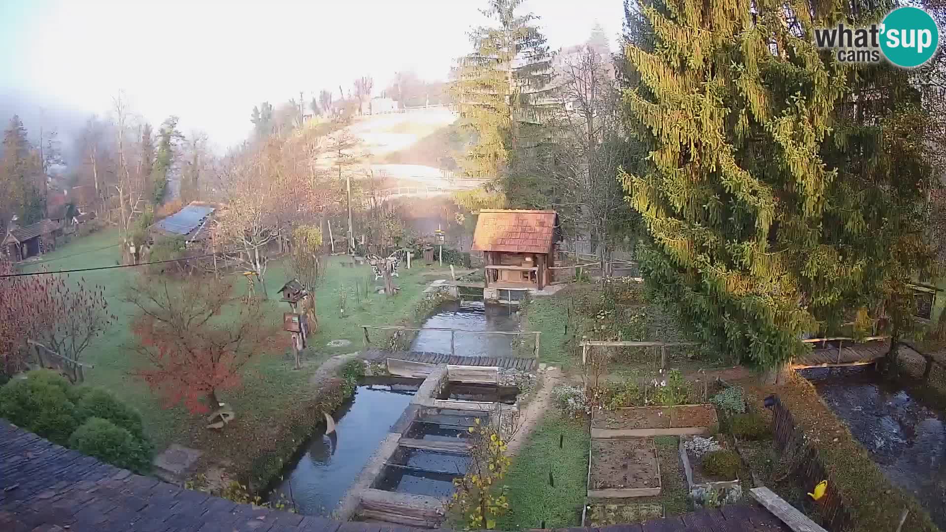 Cámara web en vivo Rastoke – río Slunjčica – Croacia