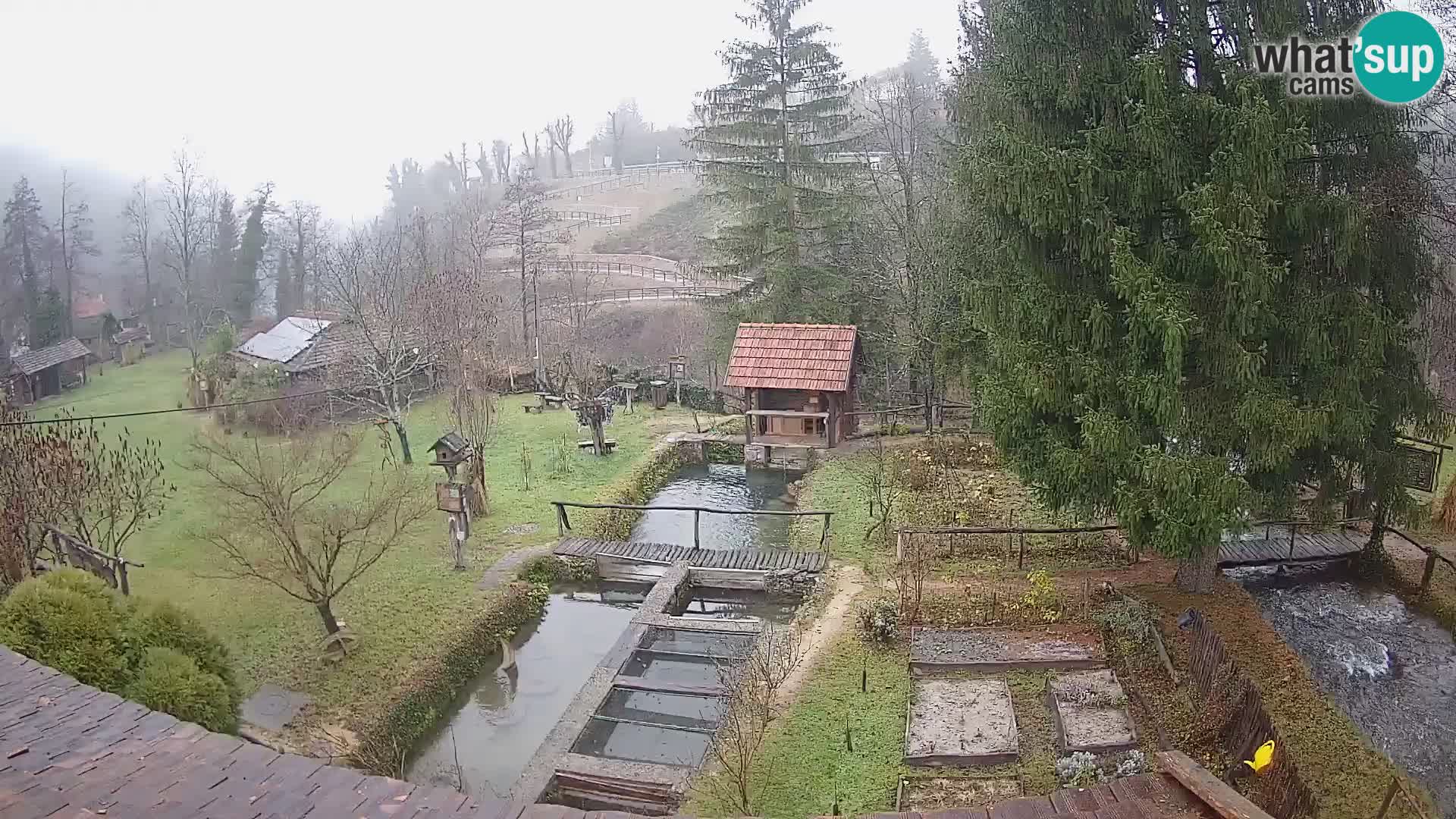 Live webcam Rastoke – river Slunjčica – Croatia