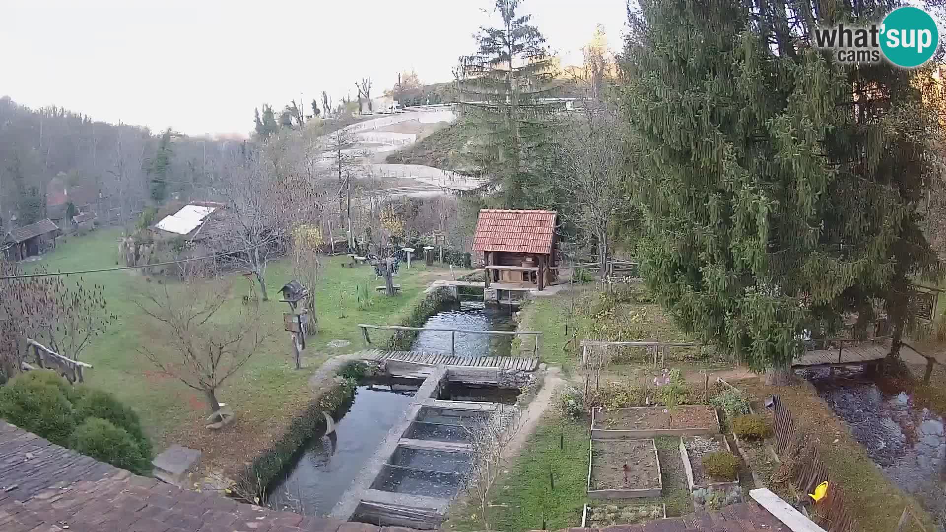 Spletna kamera v živo Rastoke – reka Slunjčica – Hrvaška