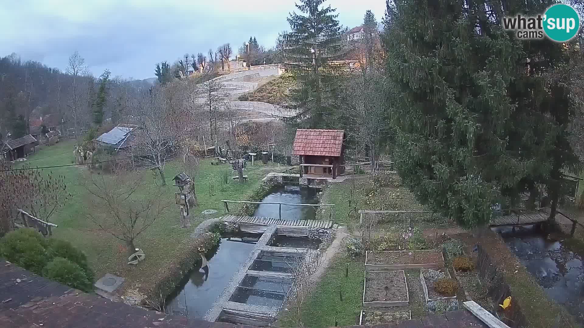 Live webcam Rastoke – river Slunjčica – Croatia