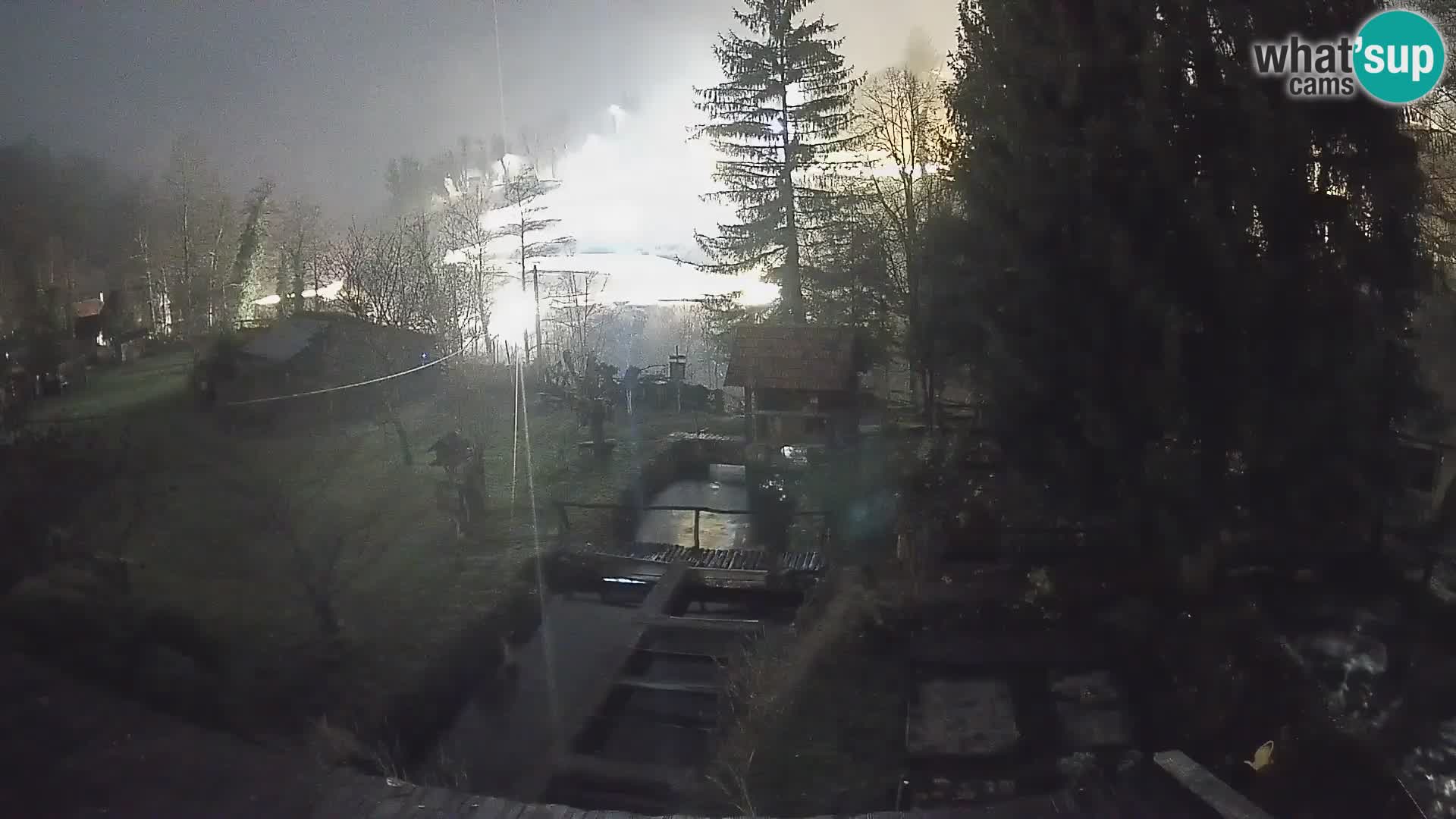 Spletna kamera v živo Rastoke – reka Slunjčica – Hrvaška