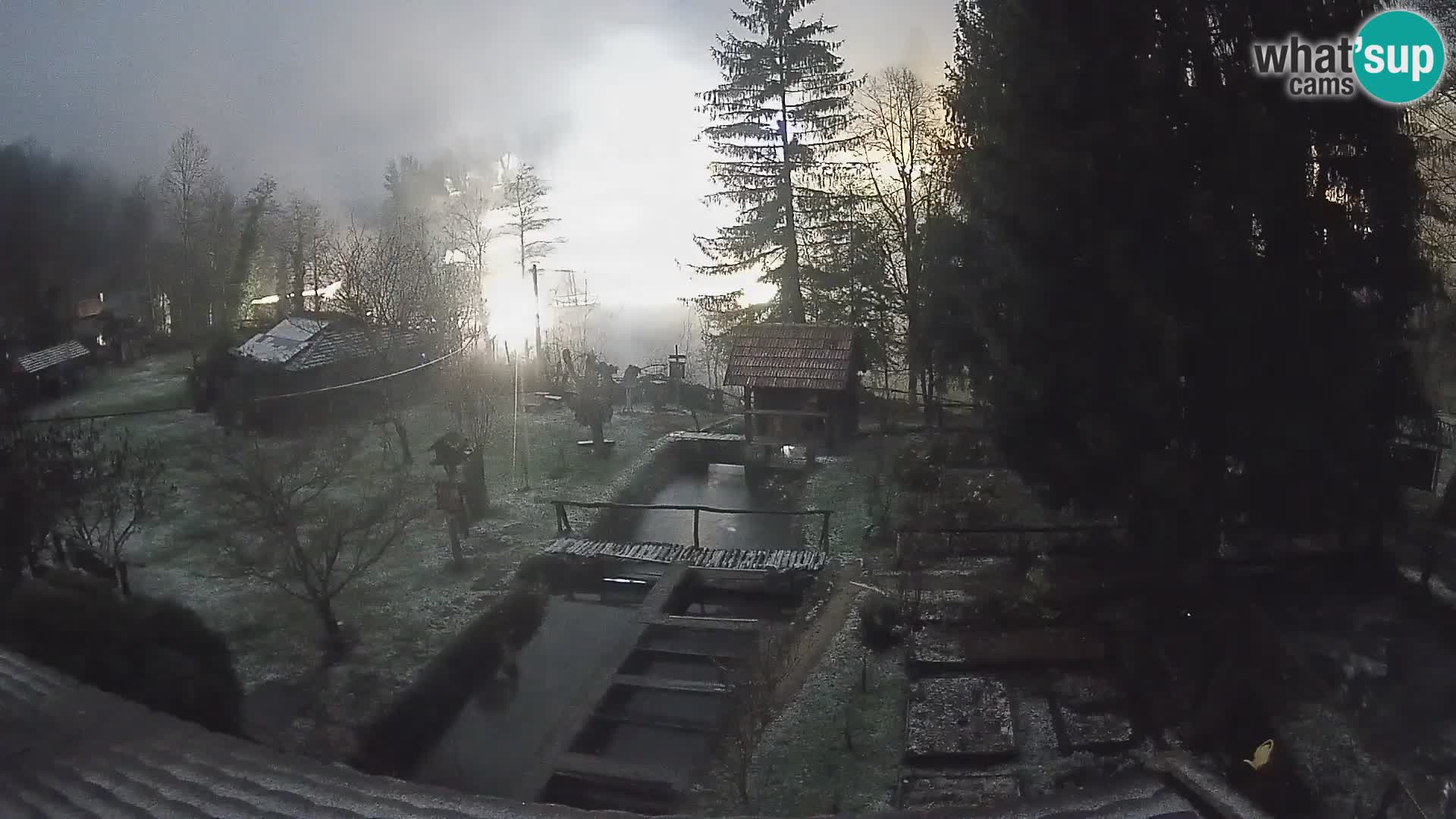 Live webcam Rastoke – river Slunjčica – Croatia