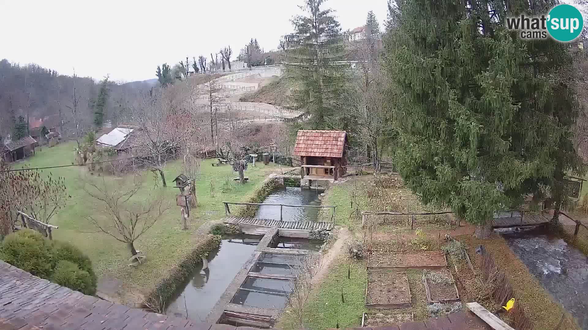 Spletna kamera v živo Rastoke – reka Slunjčica – Hrvaška