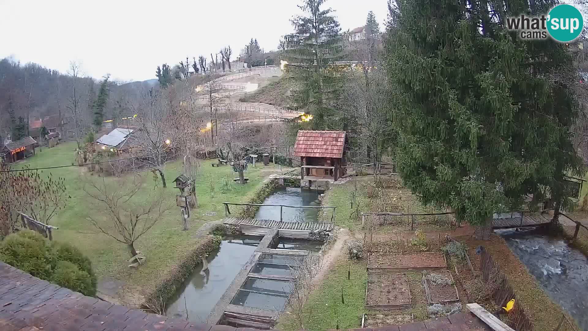 Cámara web en vivo Rastoke – río Slunjčica – Croacia
