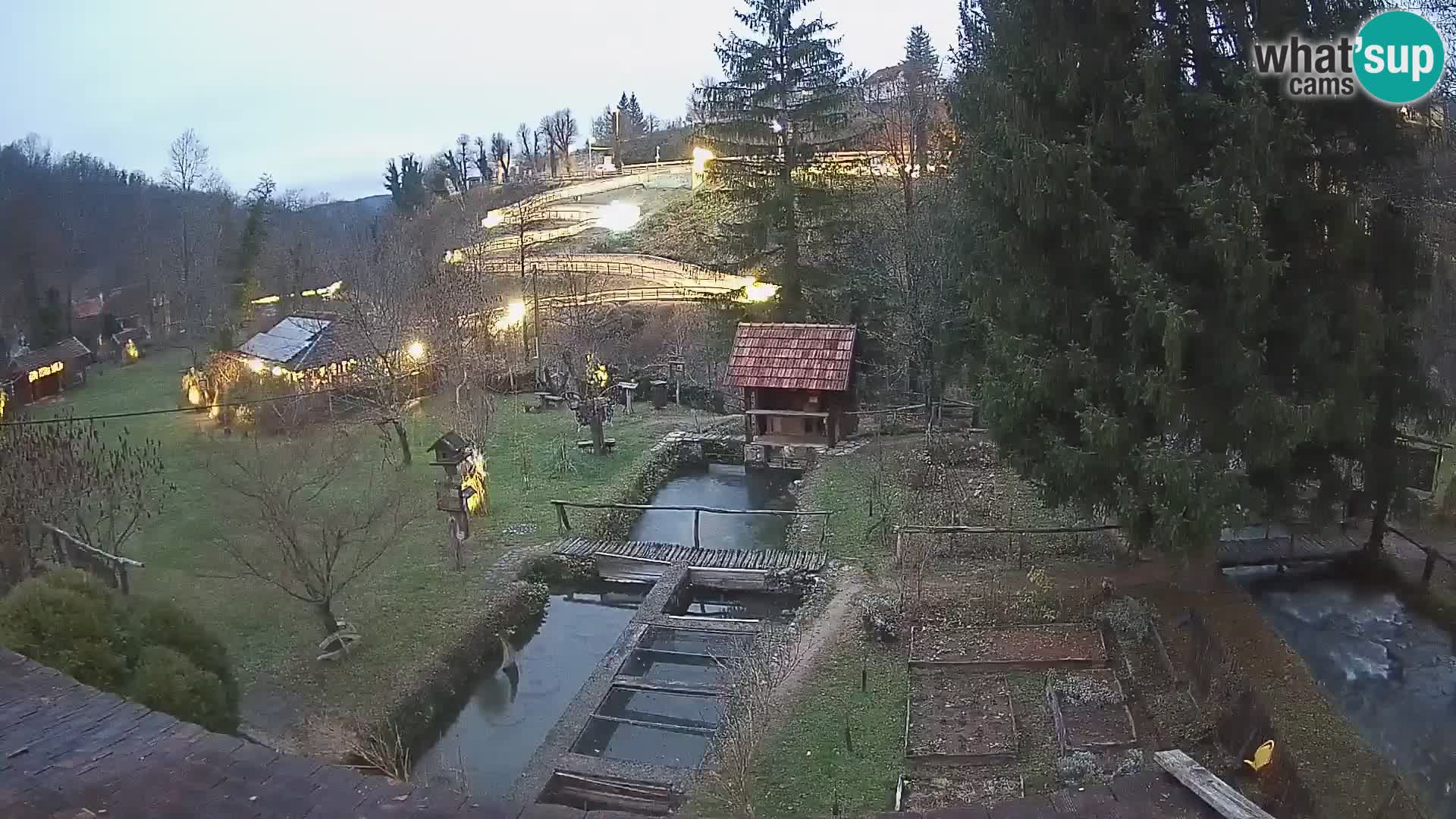 Cámara web en vivo Rastoke – río Slunjčica – Croacia