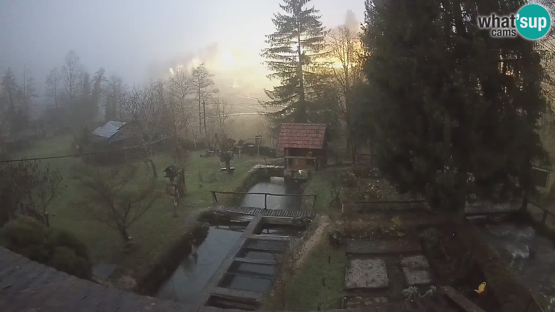 Live webcam Rastoke – river Slunjčica – Croatia