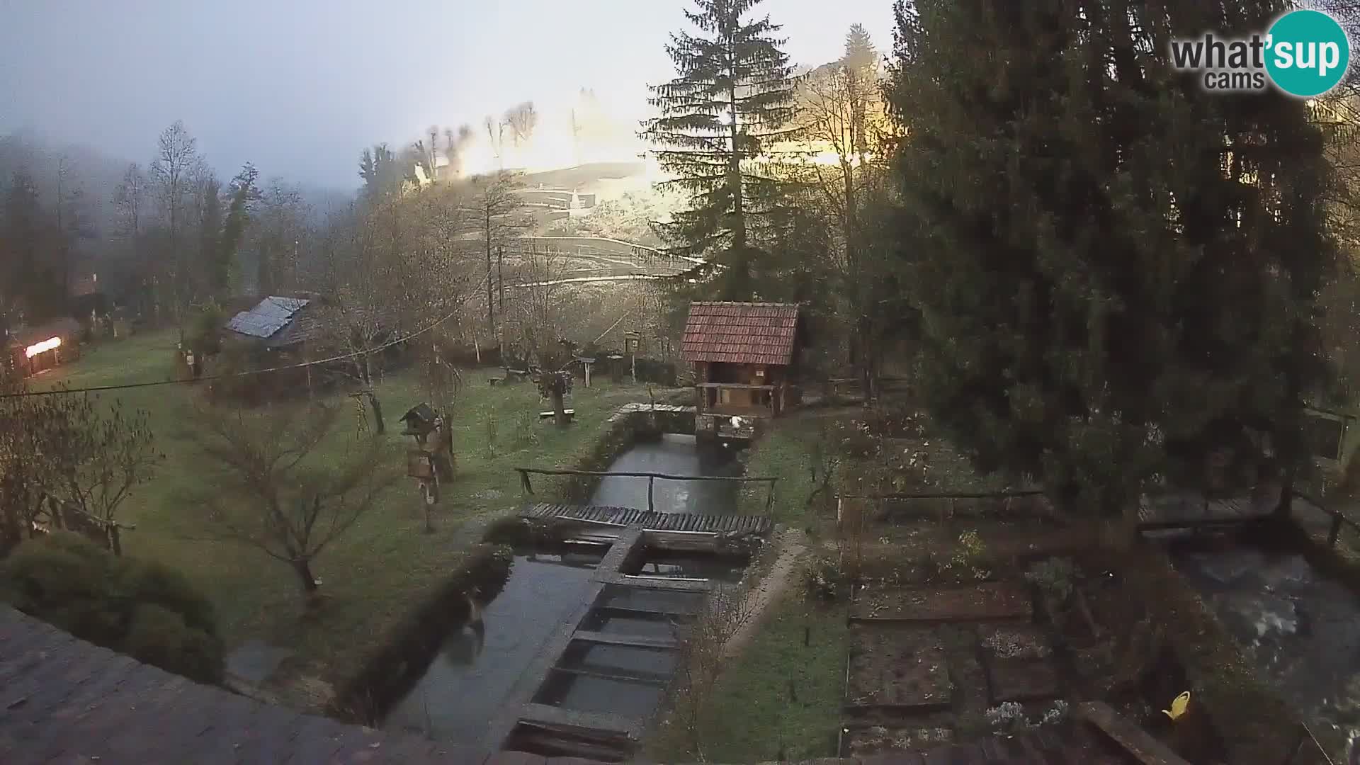 Live webcam Rastoke – river Slunjčica – Croatia