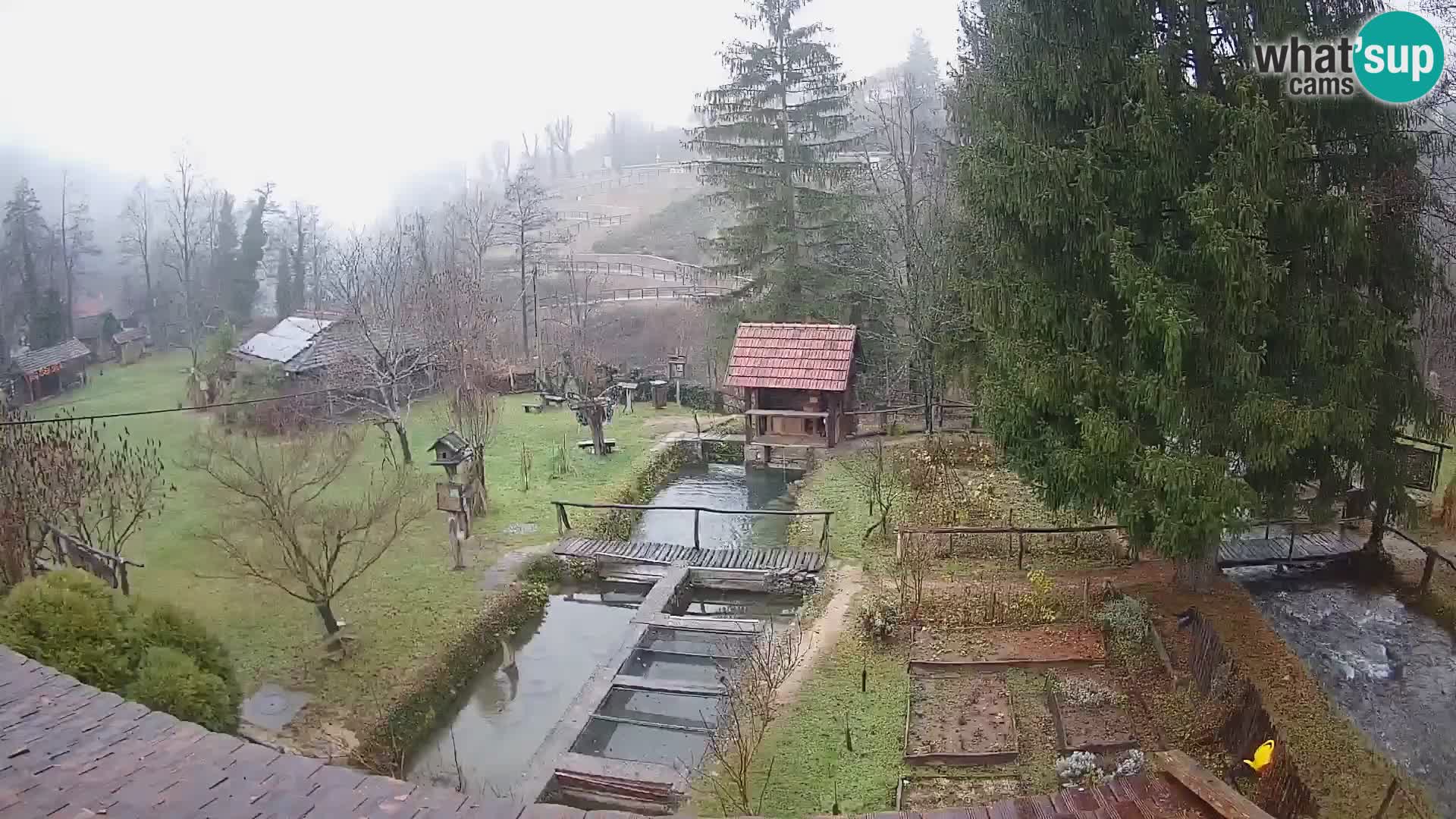 Live webcam Rastoke – river Slunjčica – Croatia