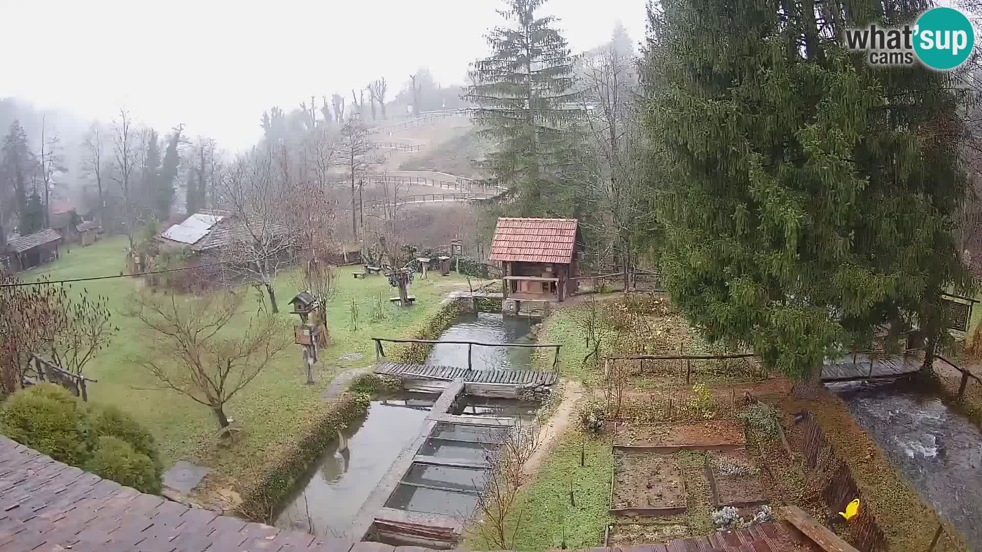 Web kamera uživo Rastoke – rijeka Slunjčica – Hrvatska