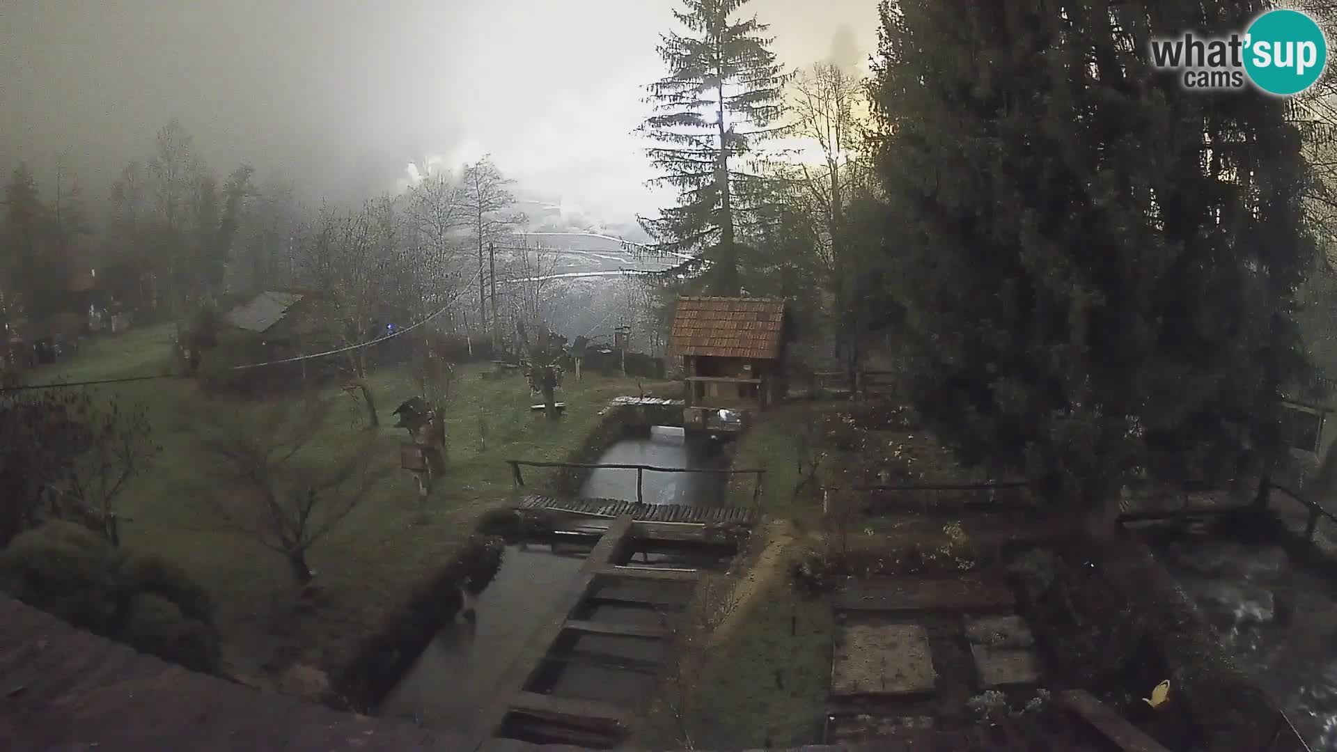 Live webcam Rastoke – river Slunjčica – Croatia