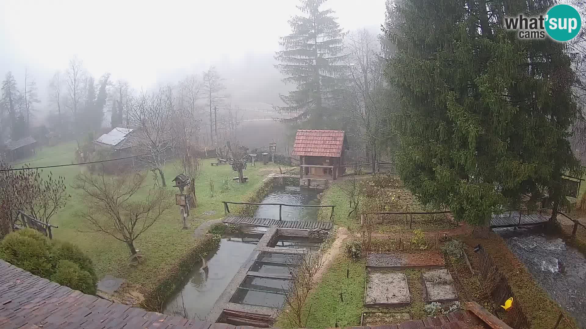 Web kamera uživo Rastoke – rijeka Slunjčica – Hrvatska