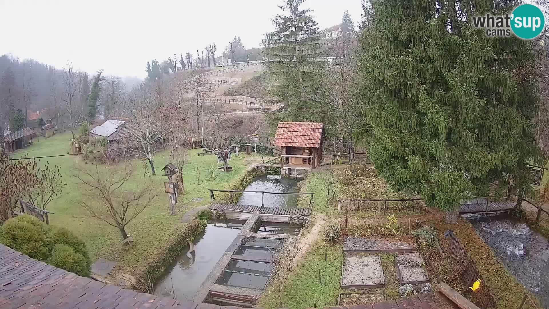 Live webcam Rastoke – river Slunjčica – Croatia