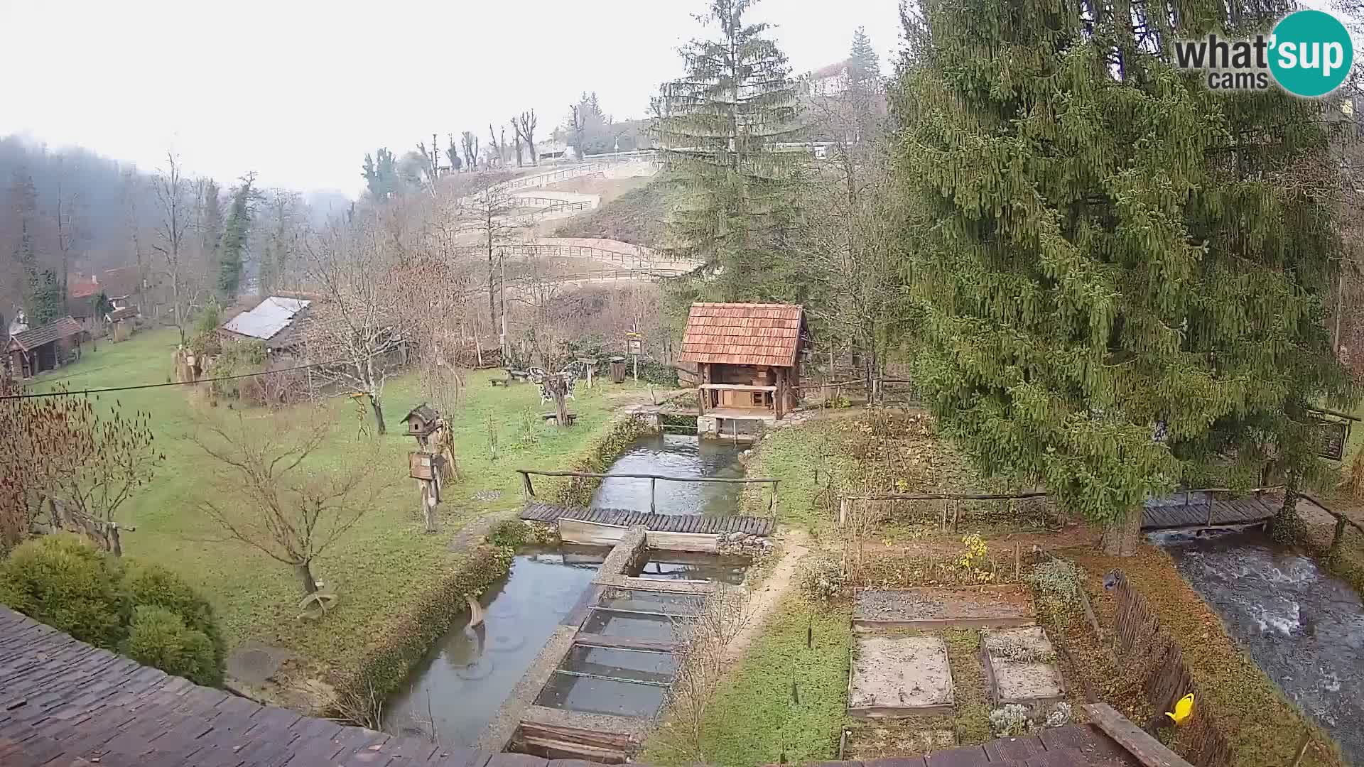 Cámara web en vivo Rastoke – río Slunjčica – Croacia