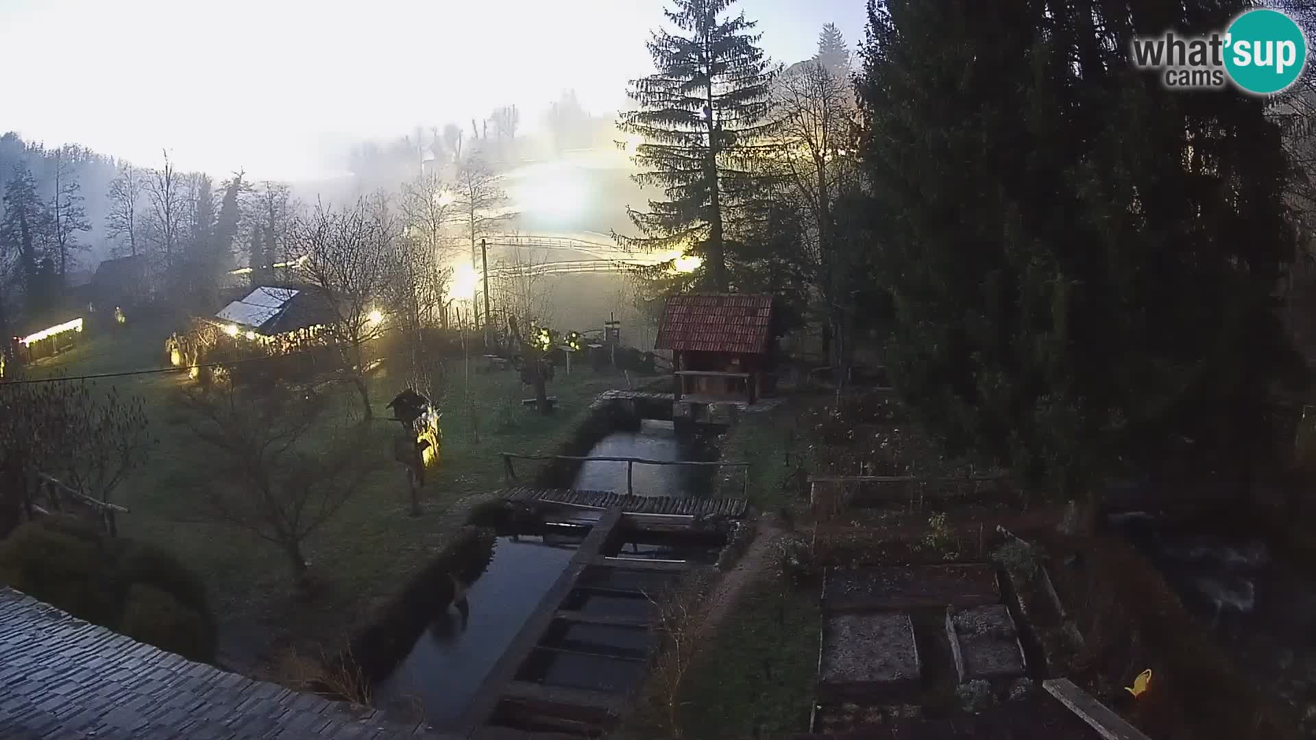 Live webcam Rastoke – river Slunjčica – Croatia