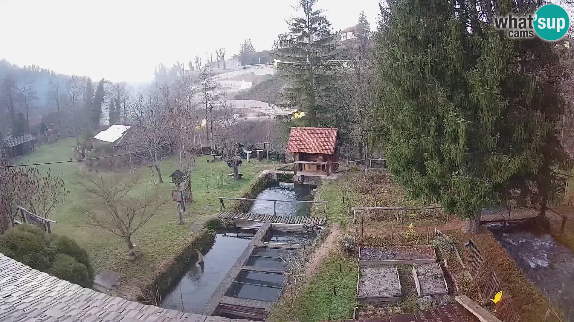 Web kamera uživo Rastoke – rijeka Slunjčica – Hrvatska