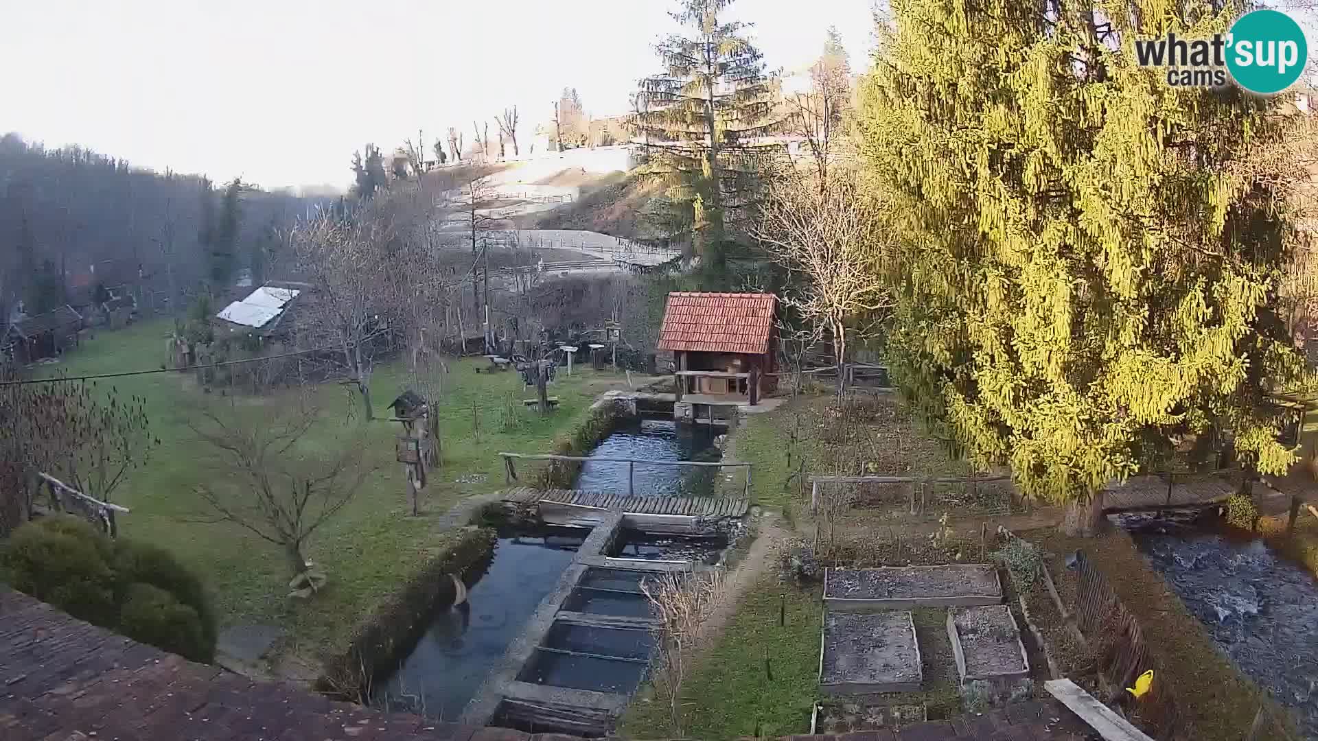 Web kamera uživo Rastoke – rijeka Slunjčica – Hrvatska