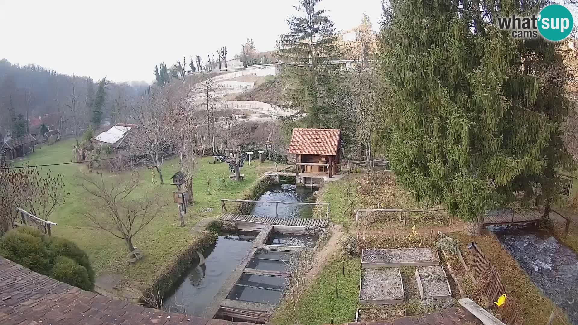 Live webcam Rastoke – river Slunjčica – Croatia