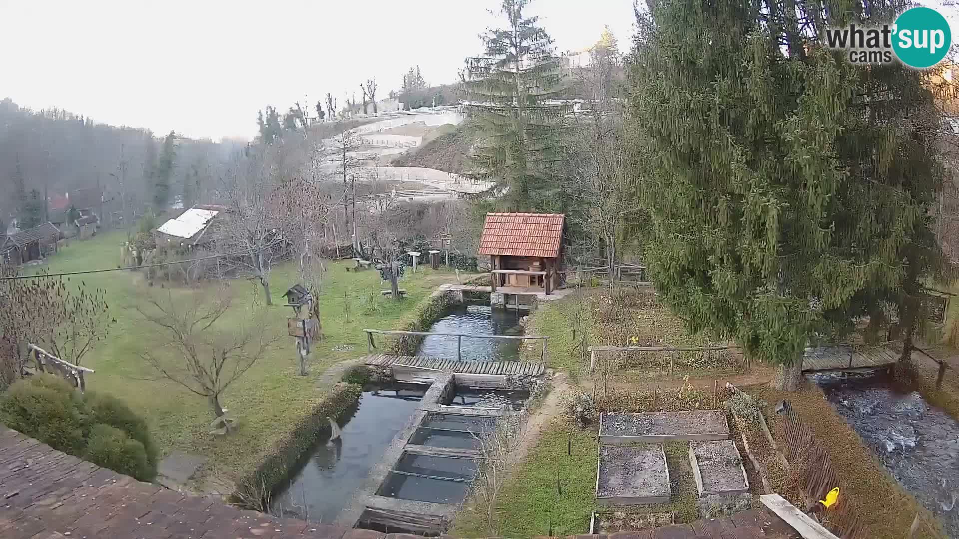 Web kamera uživo Rastoke – rijeka Slunjčica – Hrvatska