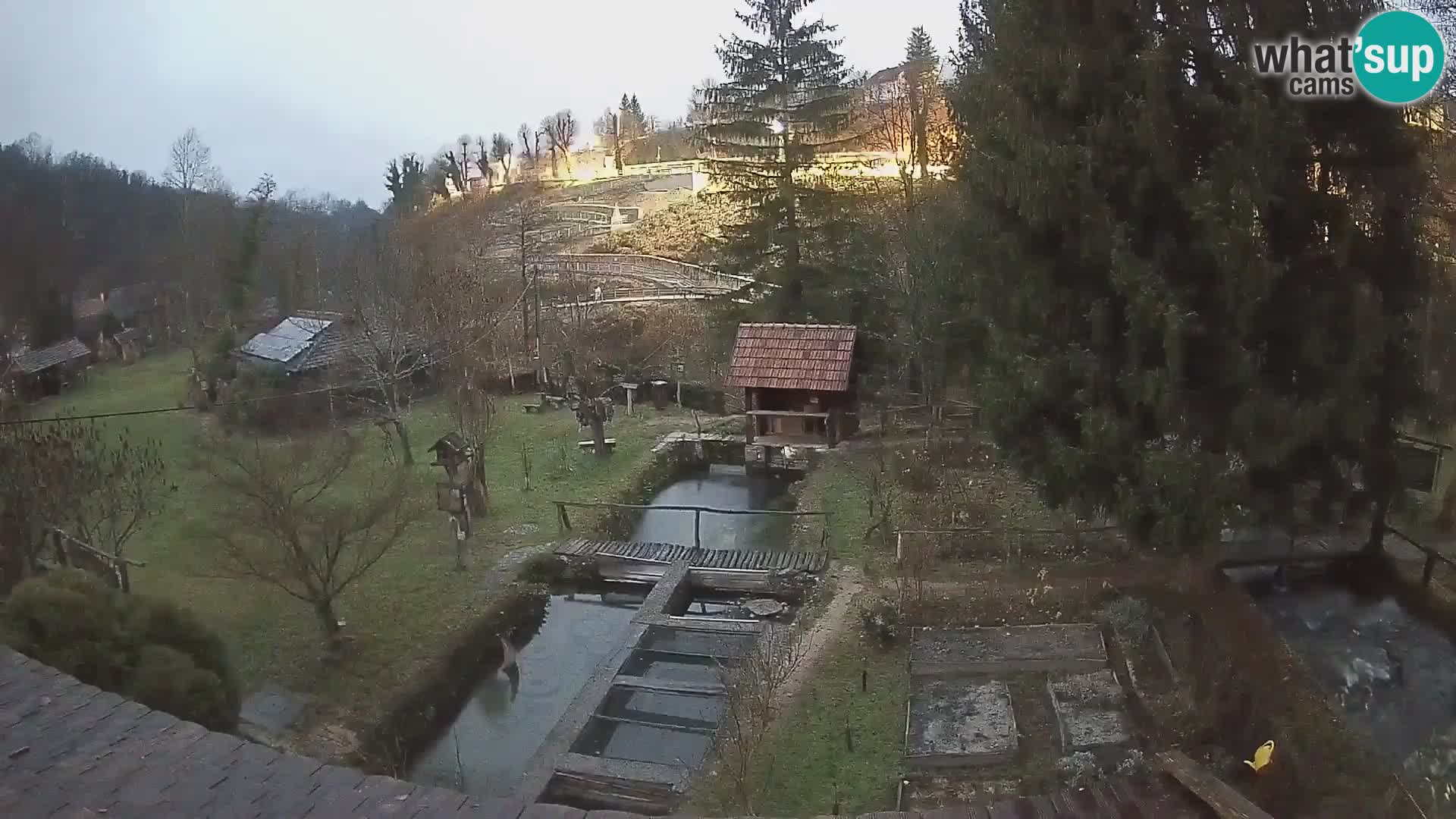 Live webcam Rastoke – river Slunjčica – Croatia
