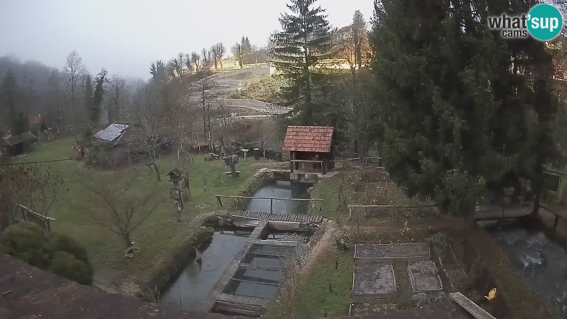 Web kamera uživo Rastoke – rijeka Slunjčica – Hrvatska