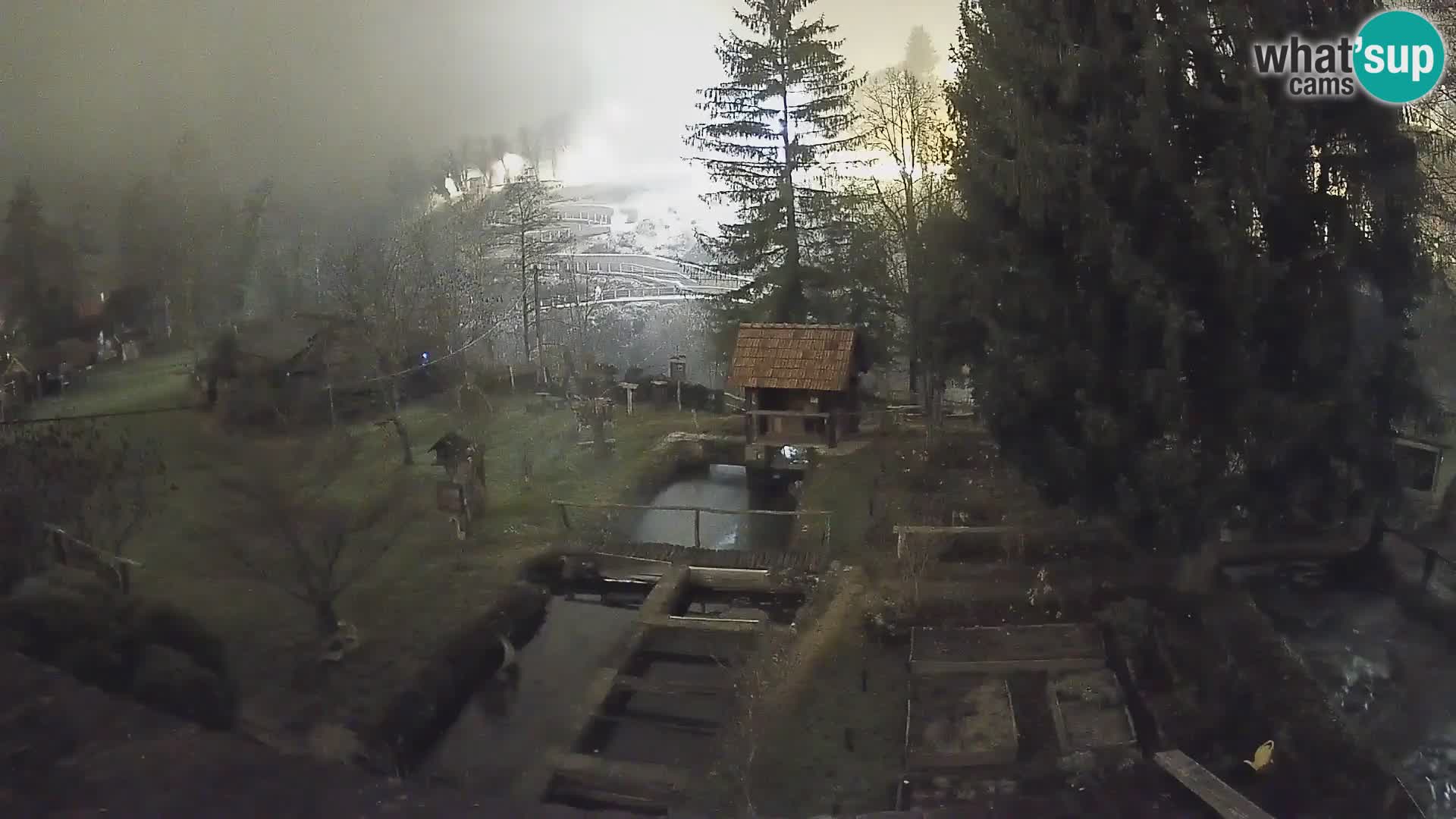 Web kamera uživo Rastoke – rijeka Slunjčica – Hrvatska