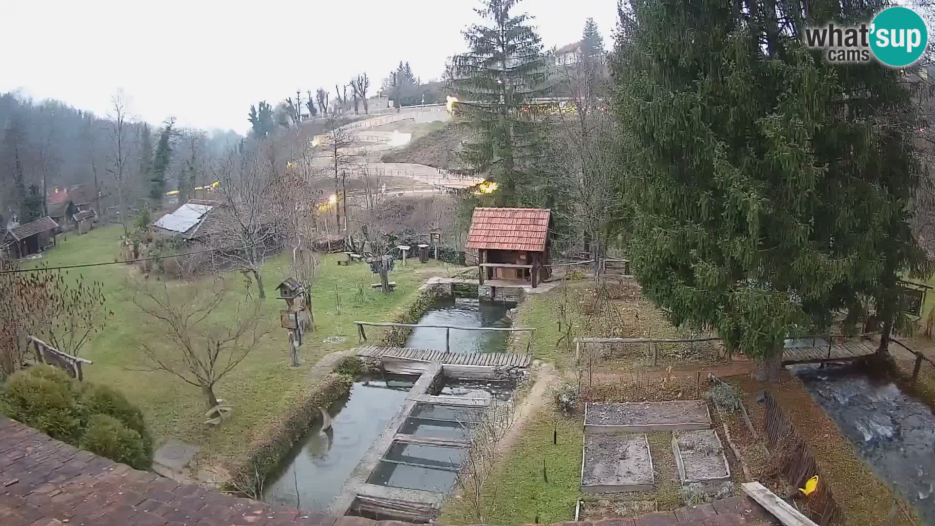 Cámara web en vivo Rastoke – río Slunjčica – Croacia