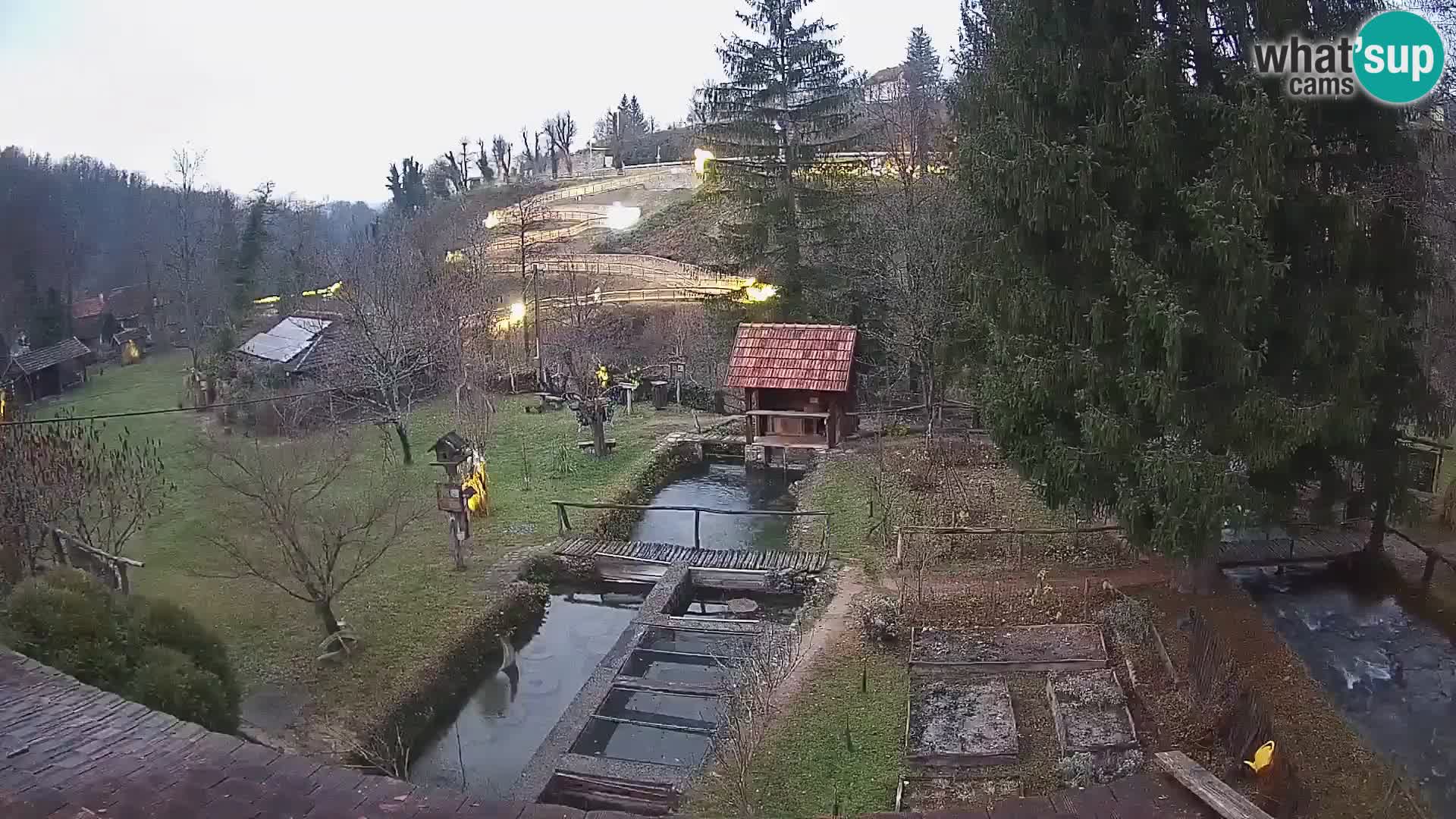 Live webcam Rastoke – river Slunjčica – Croatia