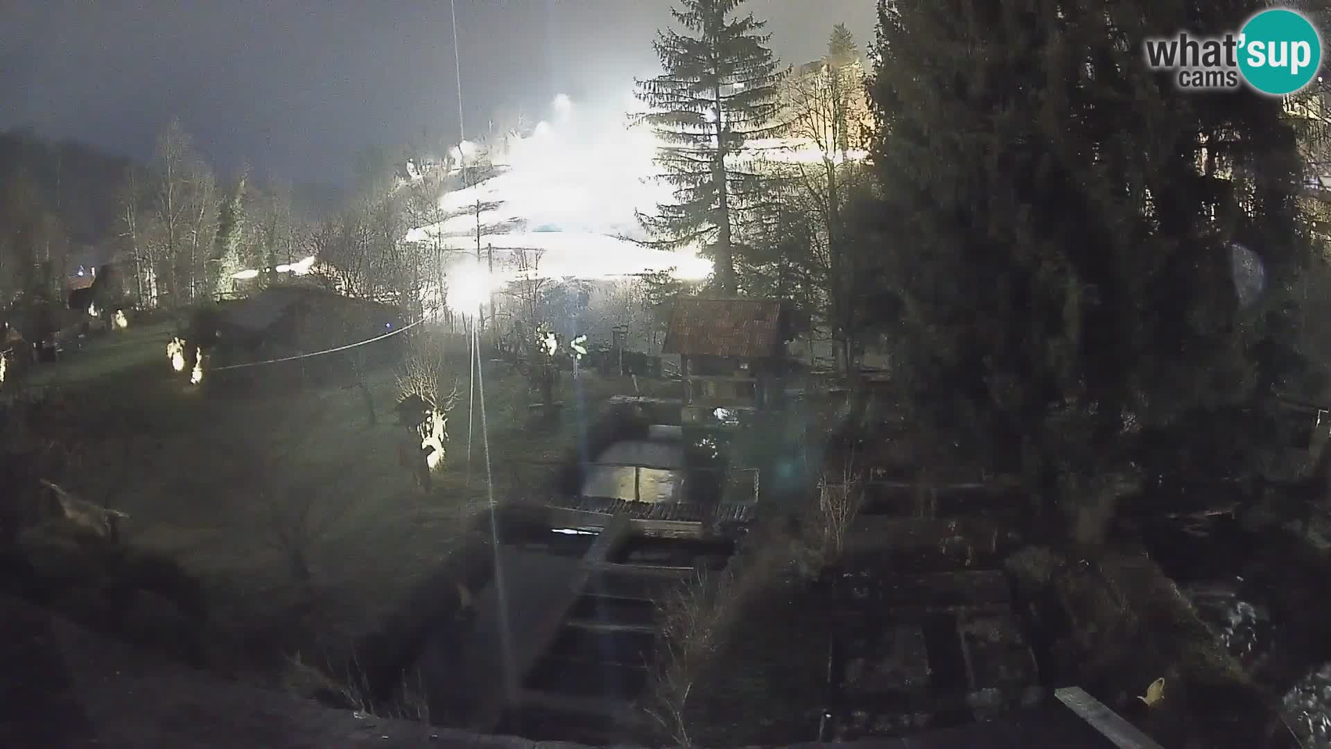 Spletna kamera v živo Rastoke – reka Slunjčica – Hrvaška