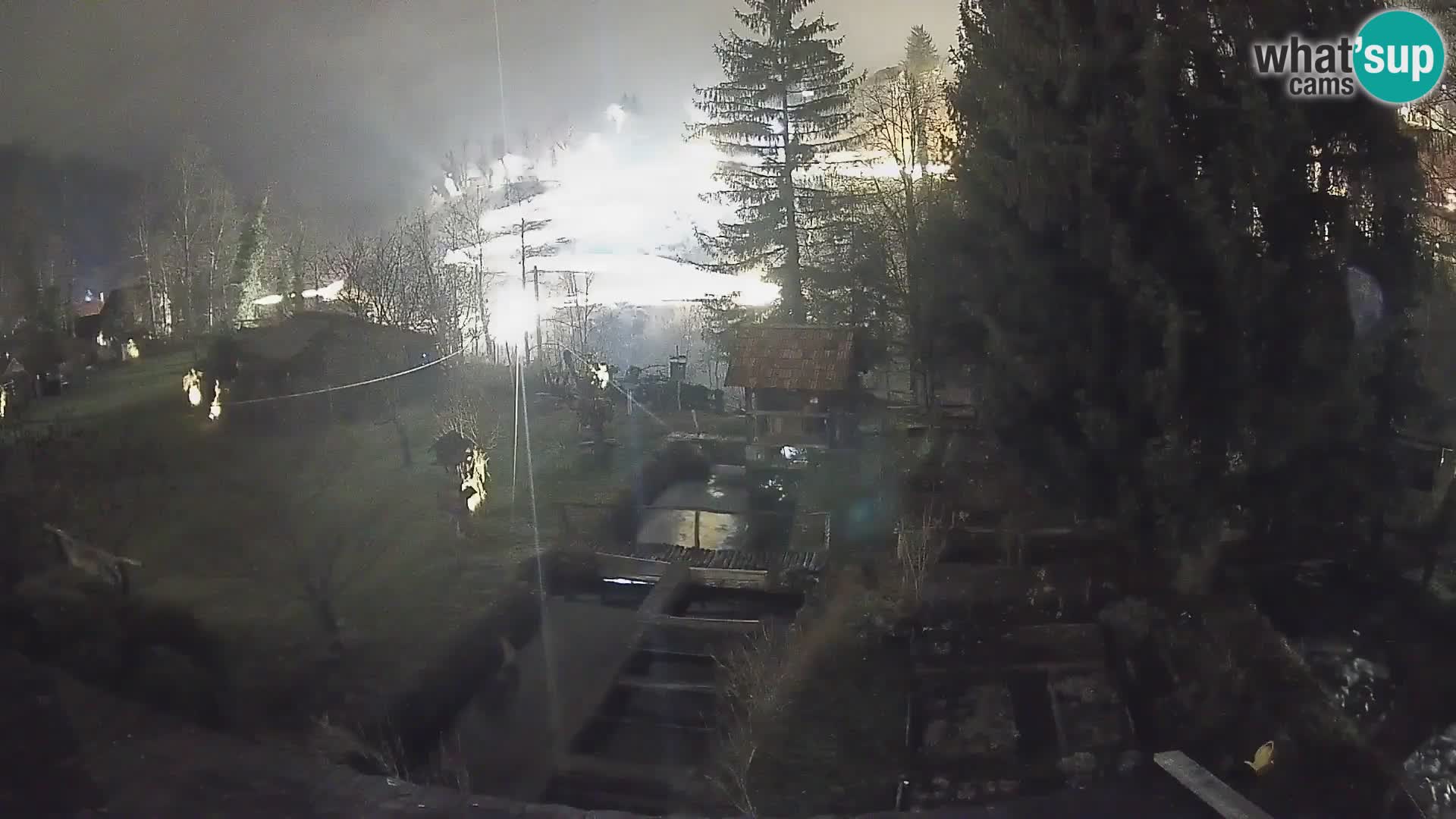 Spletna kamera v živo Rastoke – reka Slunjčica – Hrvaška