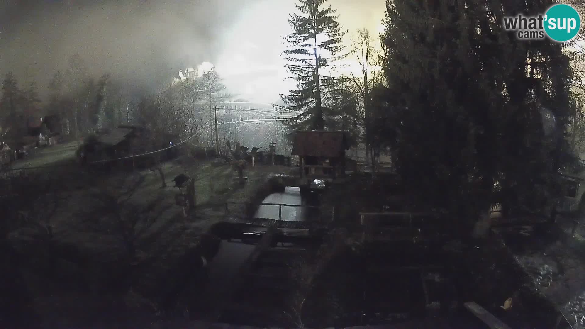 Spletna kamera v živo Rastoke – reka Slunjčica – Hrvaška